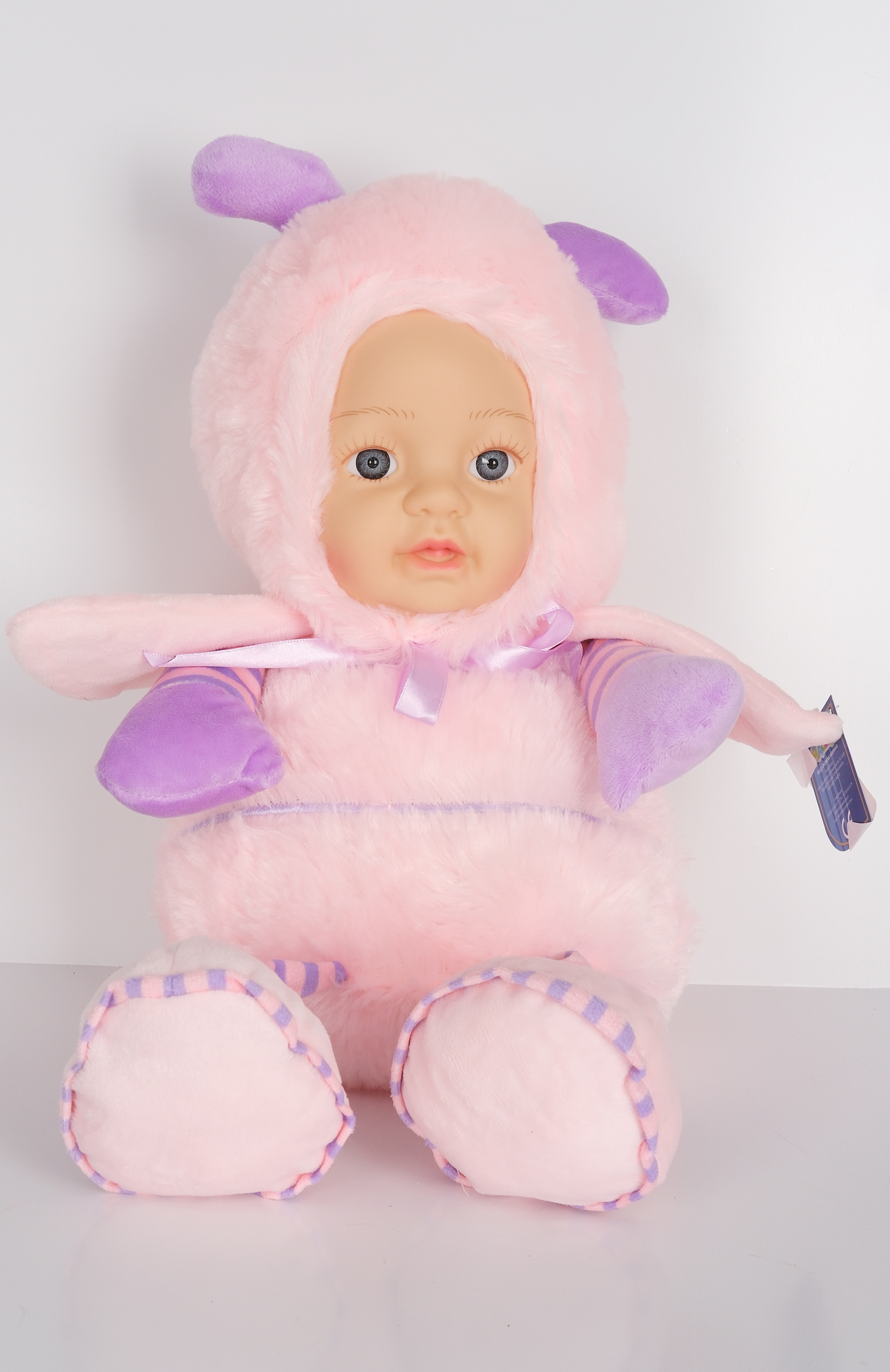 35 cm Arı Desen Peluş Oyuncak Pembe