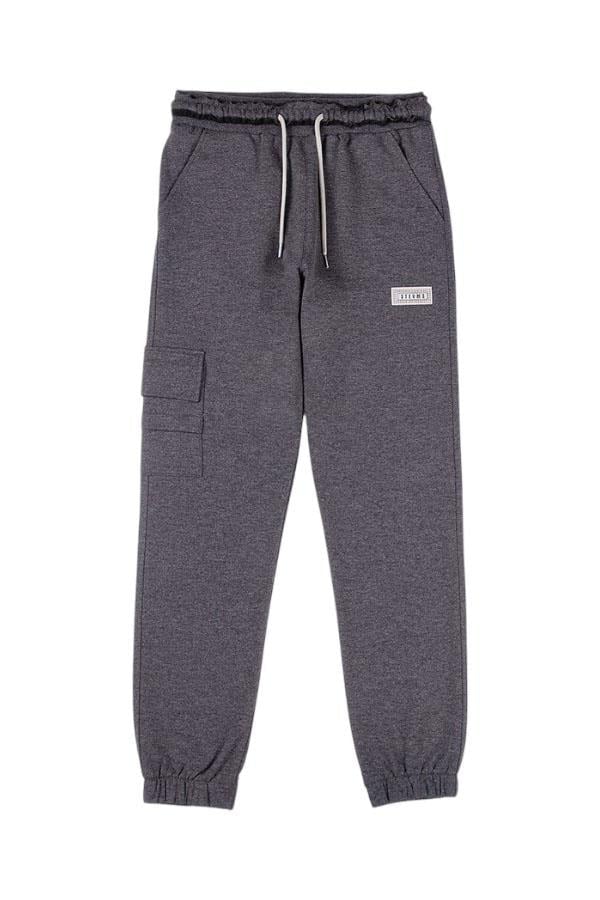 Cepli Jogger Eşofman Altı Füme