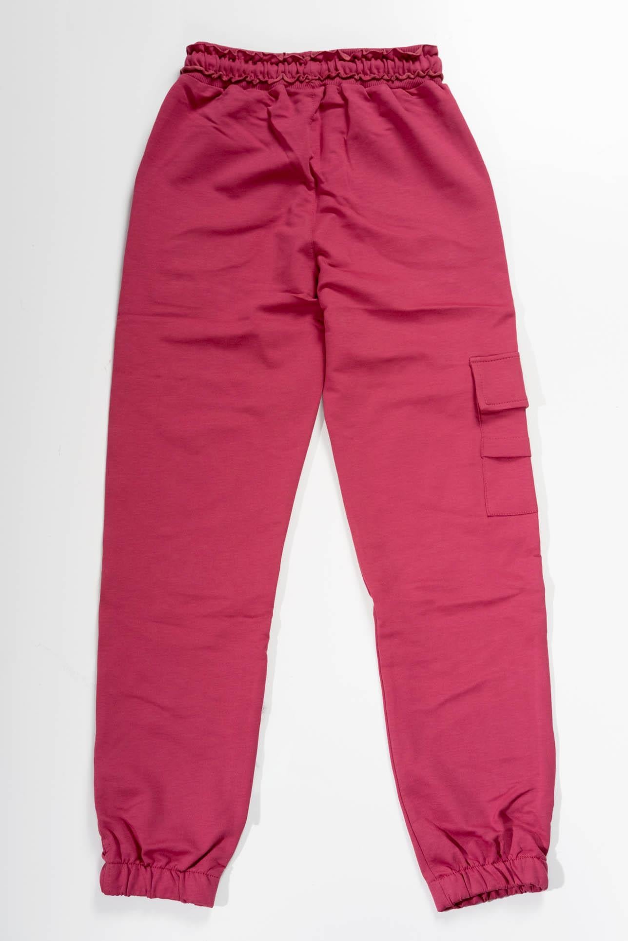 Cepli Jogger Eşofman Altı Fuşya