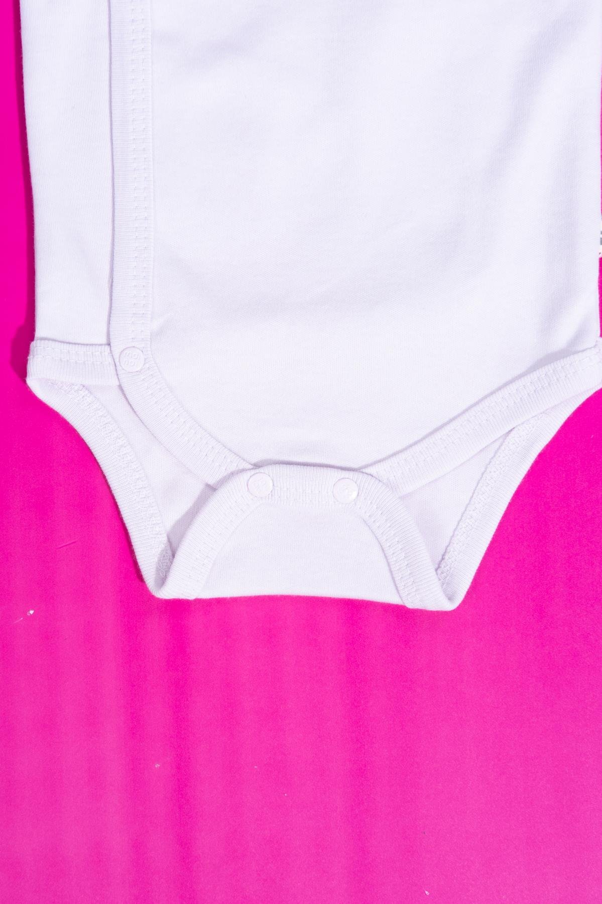Kruvaze Uzun Kollu Kelebek Detaylı Bebek Body Lila
