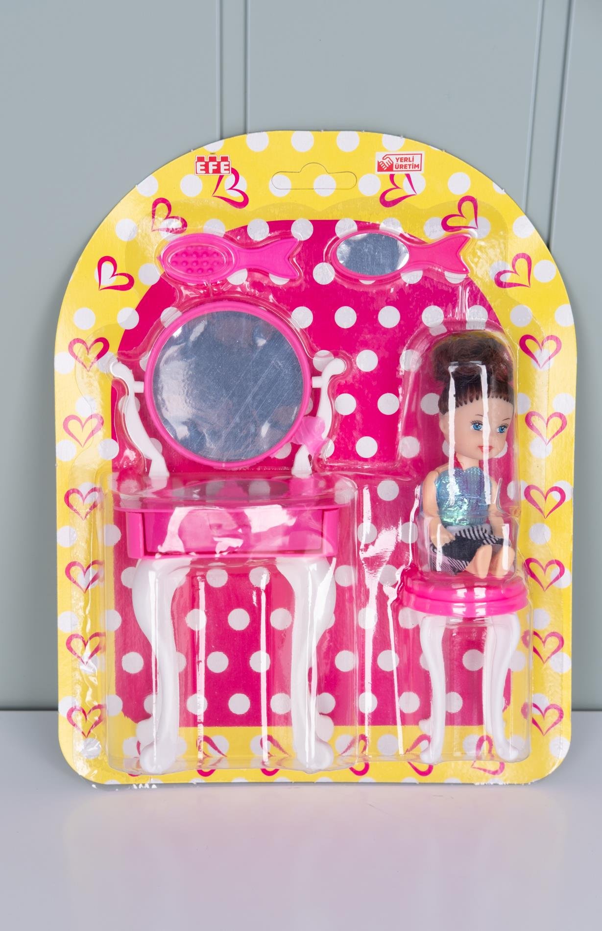 Küçük Ayna Set Oyuncak Bebek