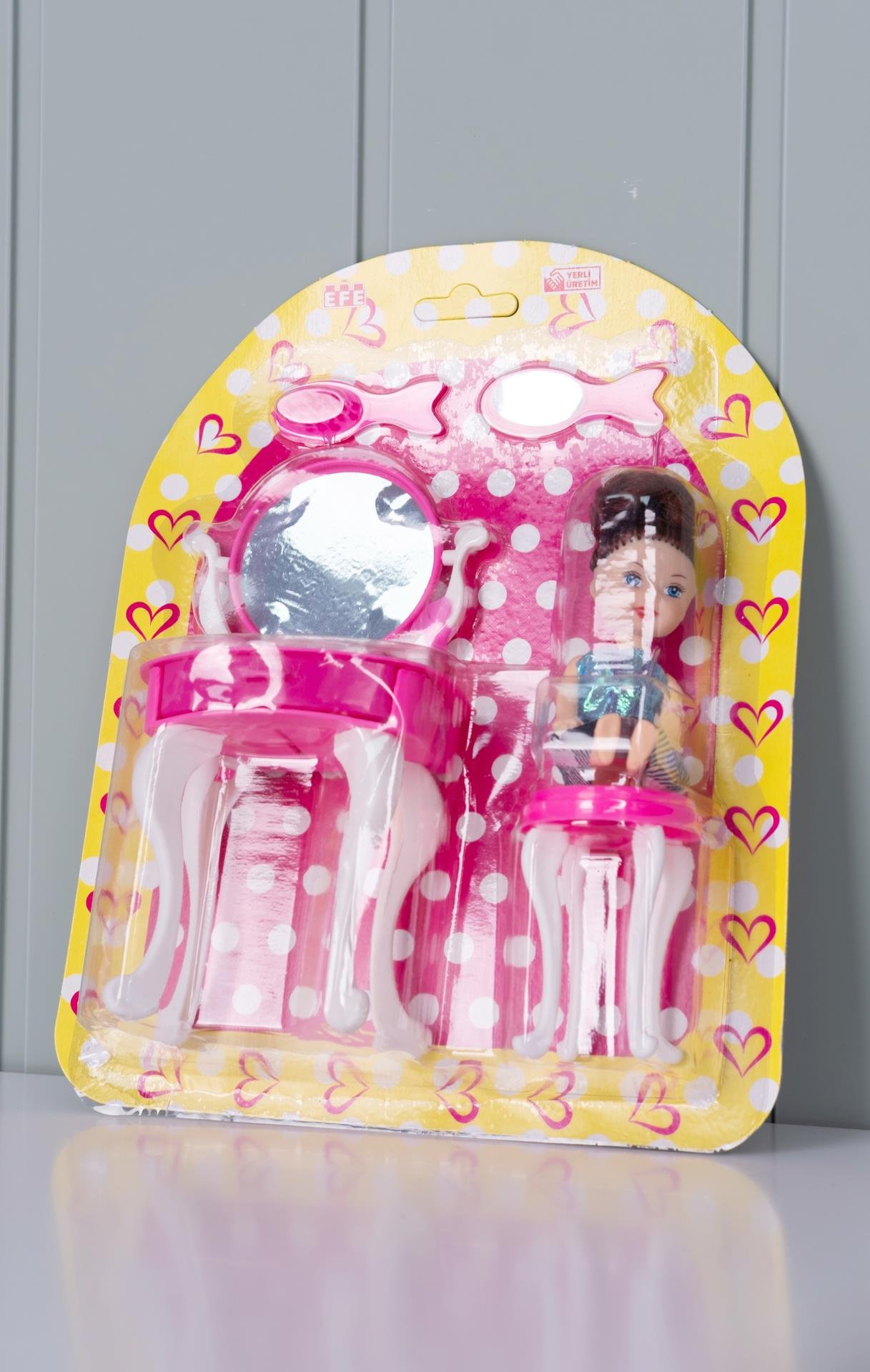 Küçük Ayna Set Oyuncak Bebek