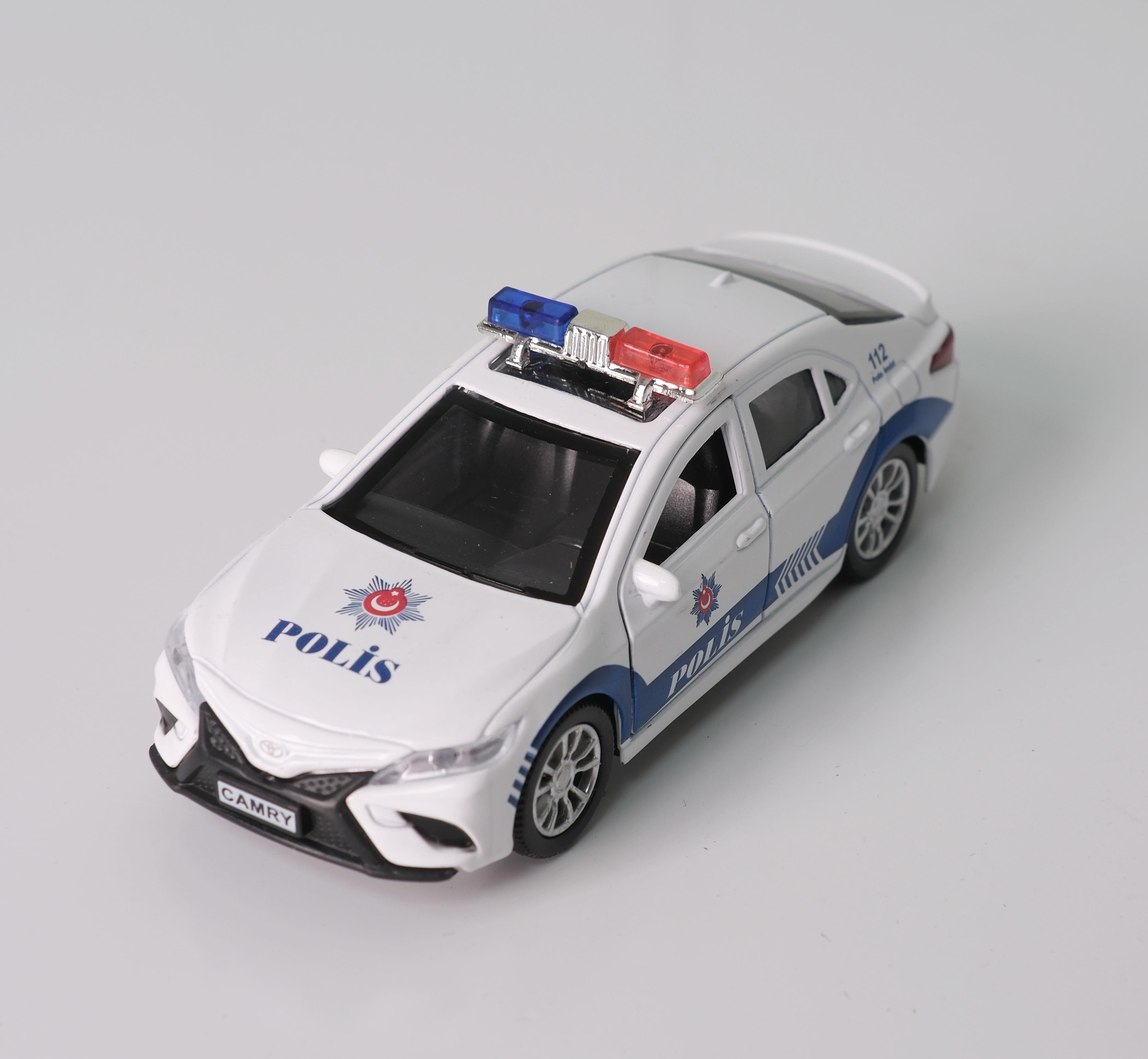 Metal Polis Arabası, Oyuncak Çek Bırak Araba V2