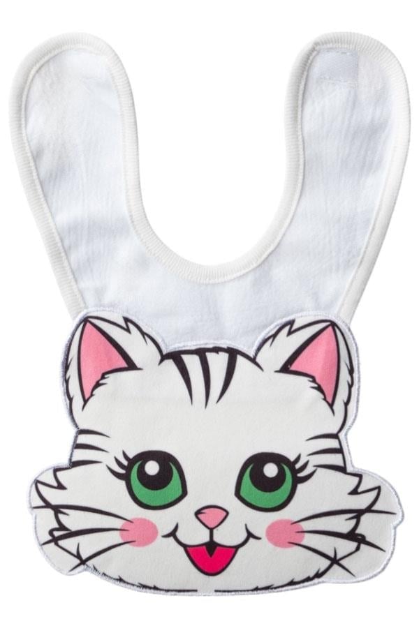 Pembe Kedi Bebek Mama Önlüğü