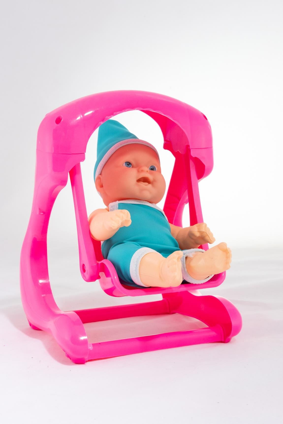 Salıncaklı Oyuncak Bebek Mavi
