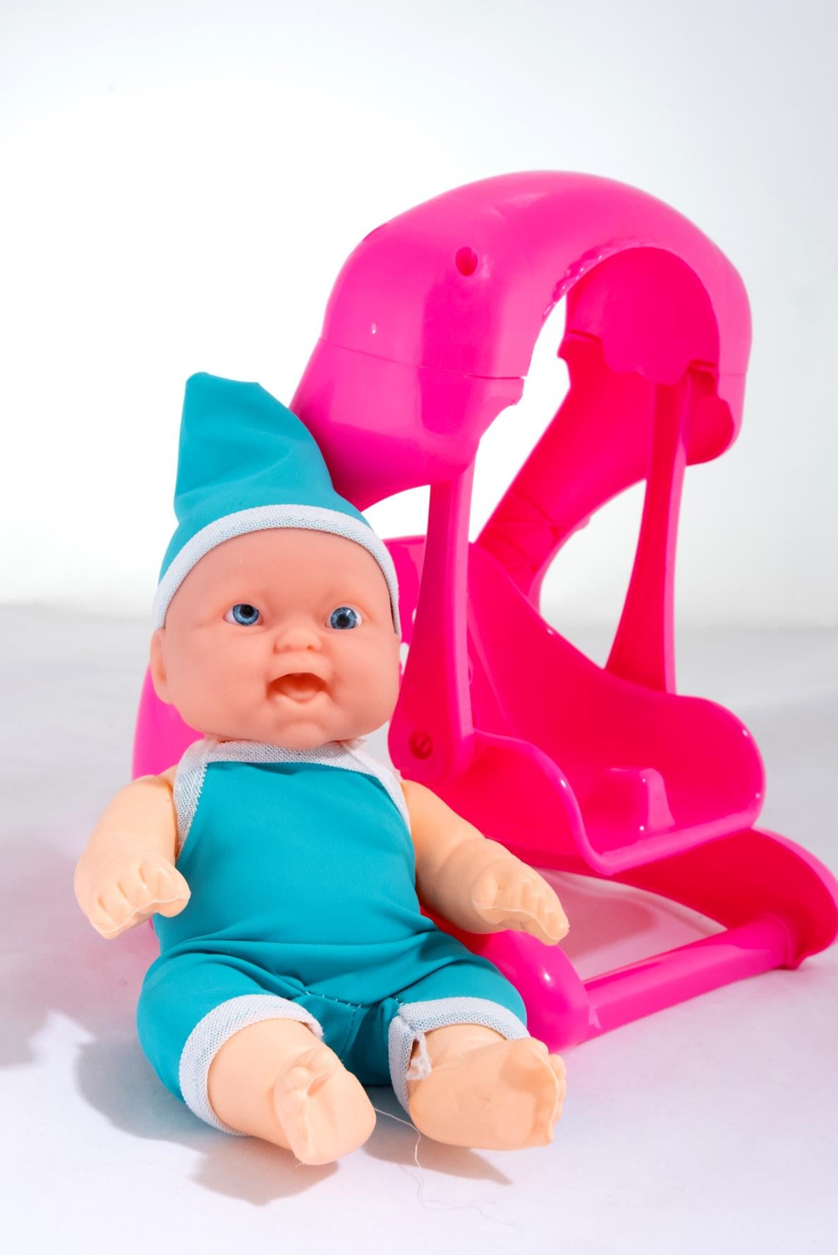 Salıncaklı Oyuncak Bebek Mavi