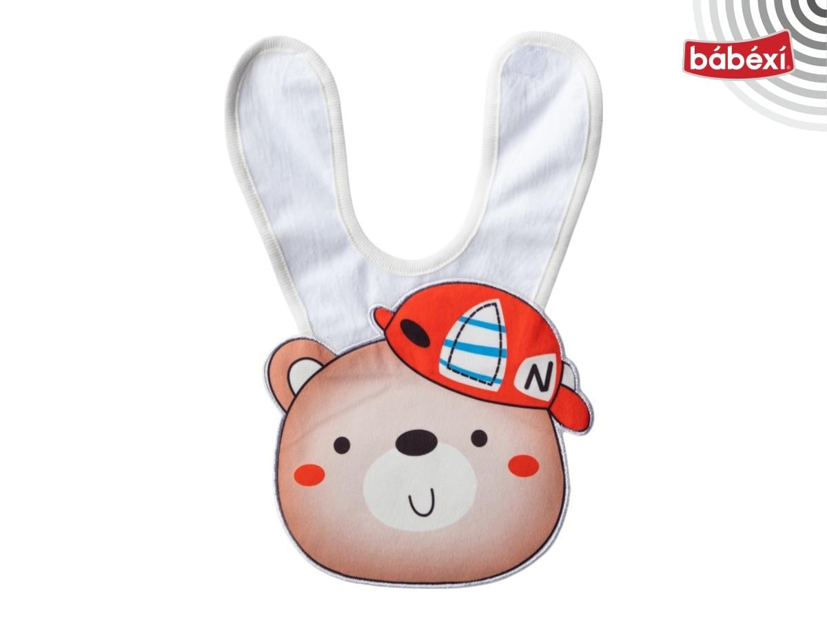 Şapkalı Ayı Bebek Mama Önlüğü