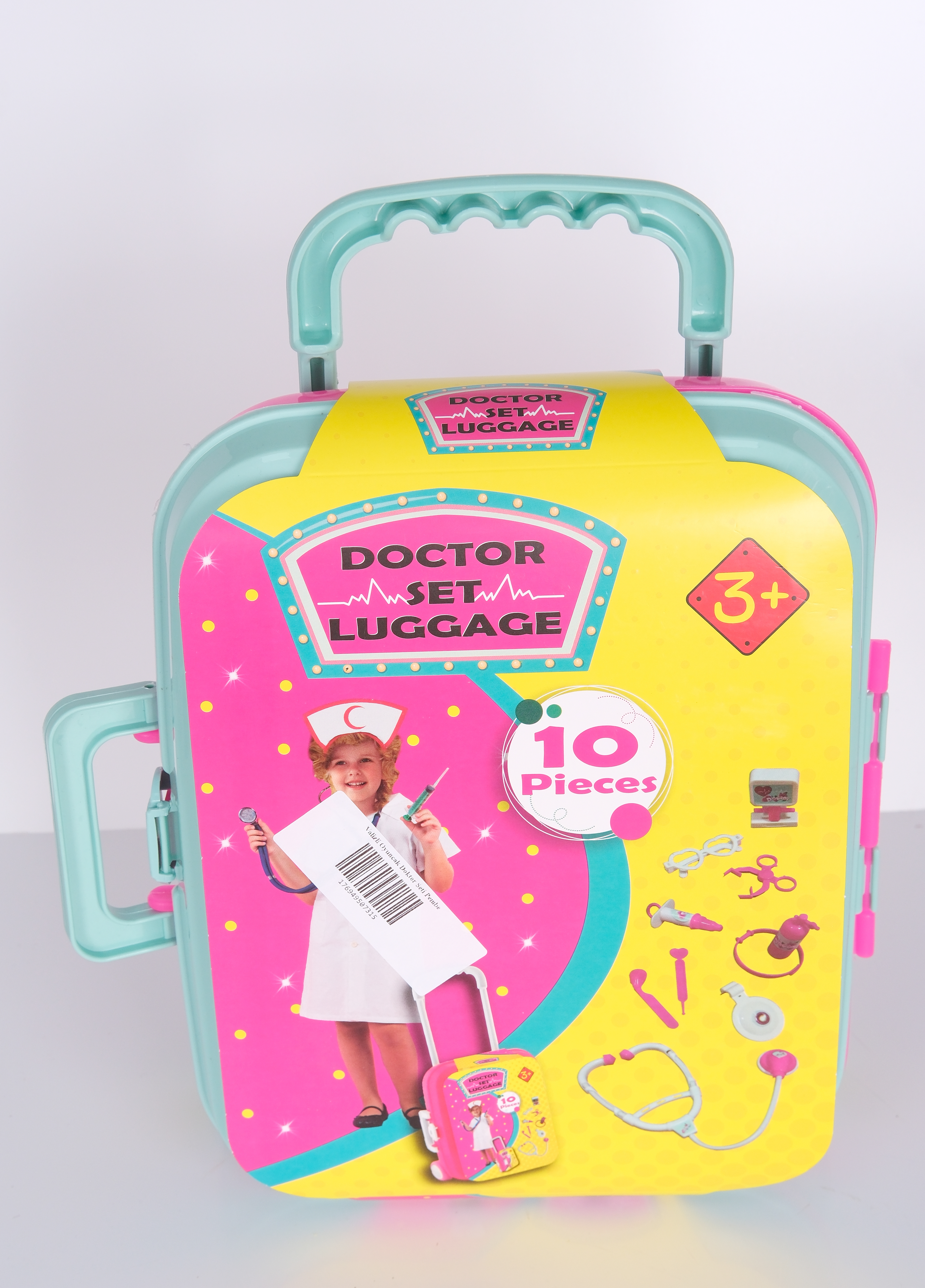 Valizli Oyuncak Doktor Seti Pembe