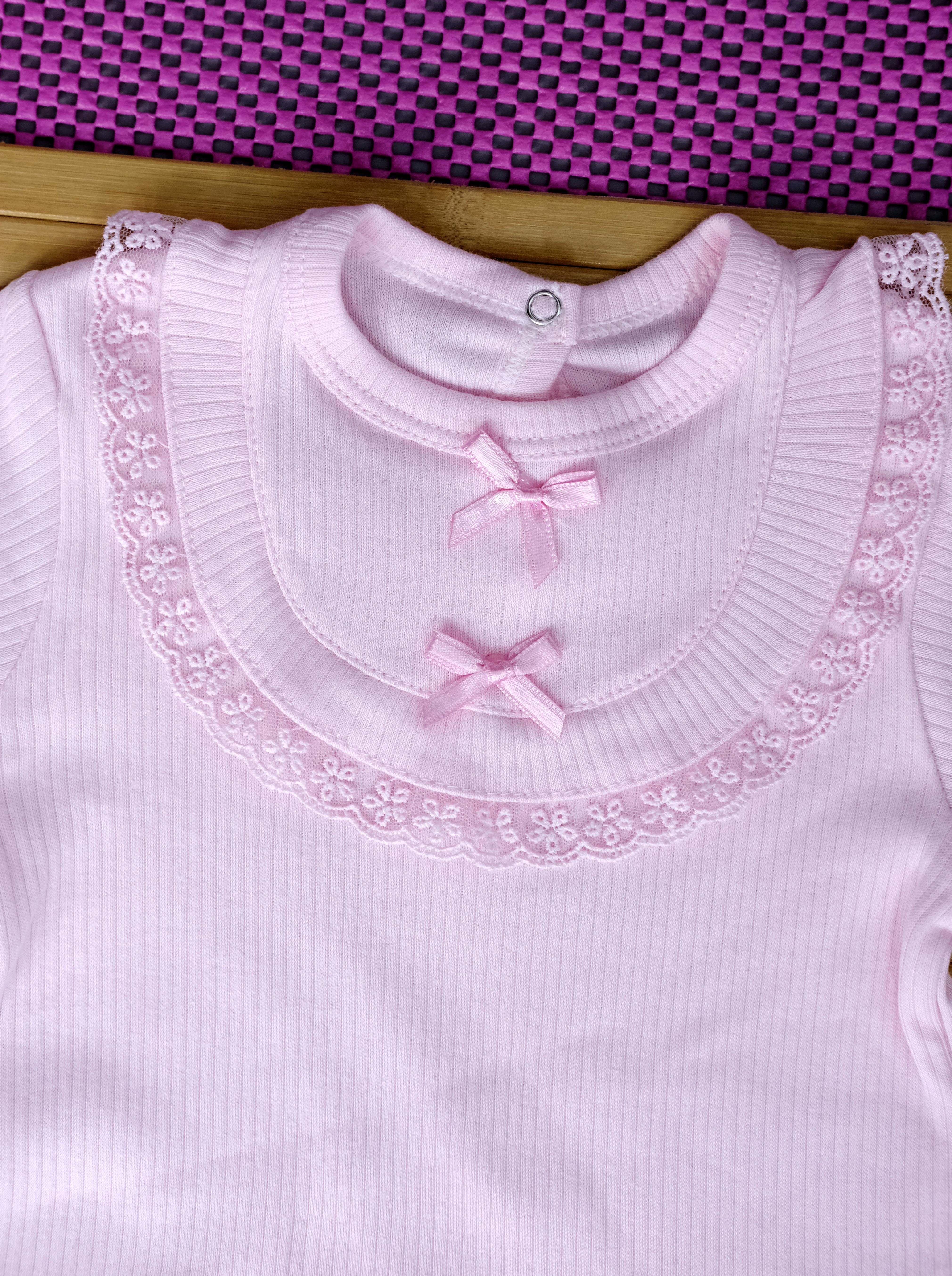 YAZLIK 2'Lİ KIZ BEBEK TAKIM- PEMBE