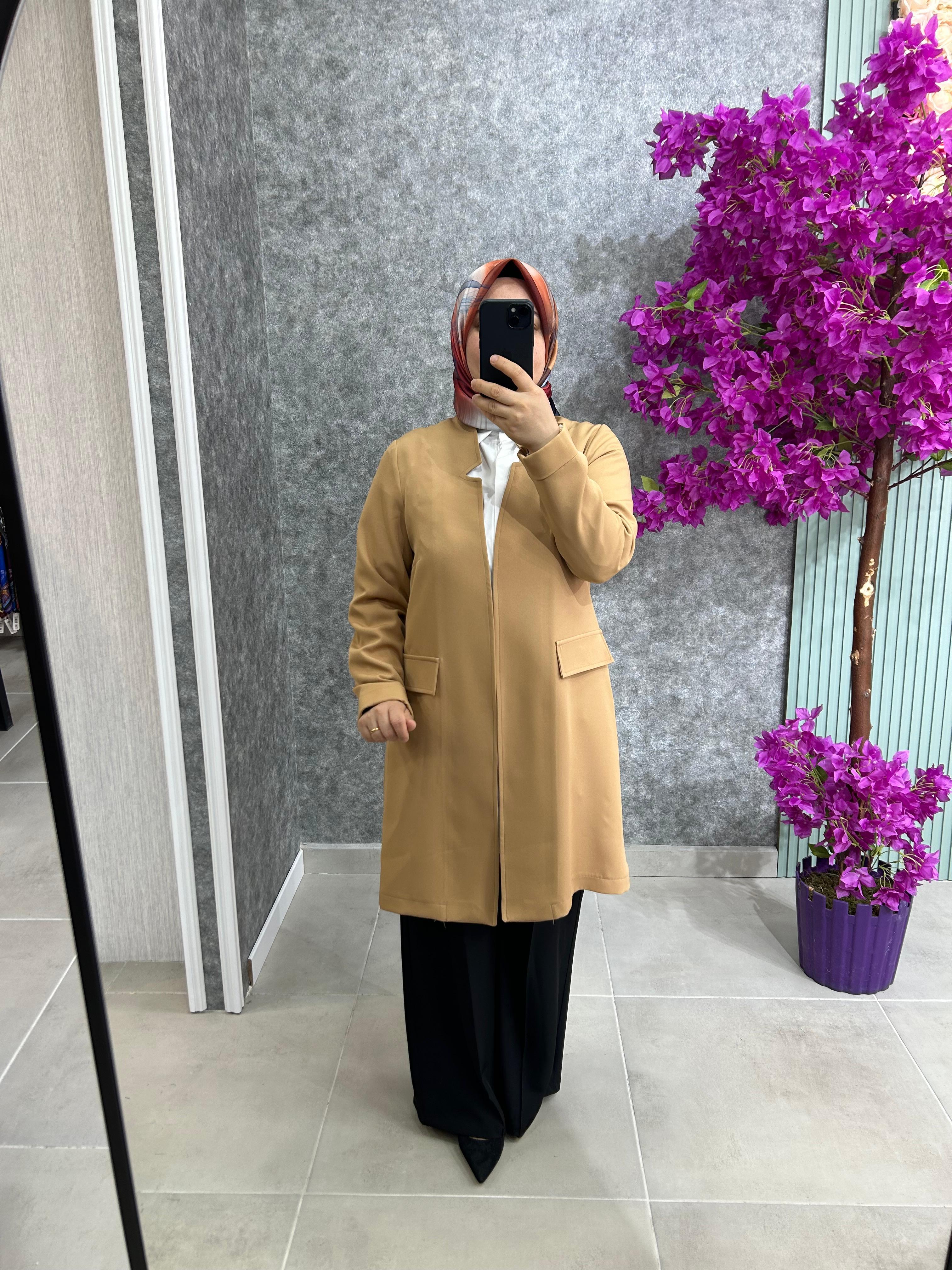 03255 Krep Ceket