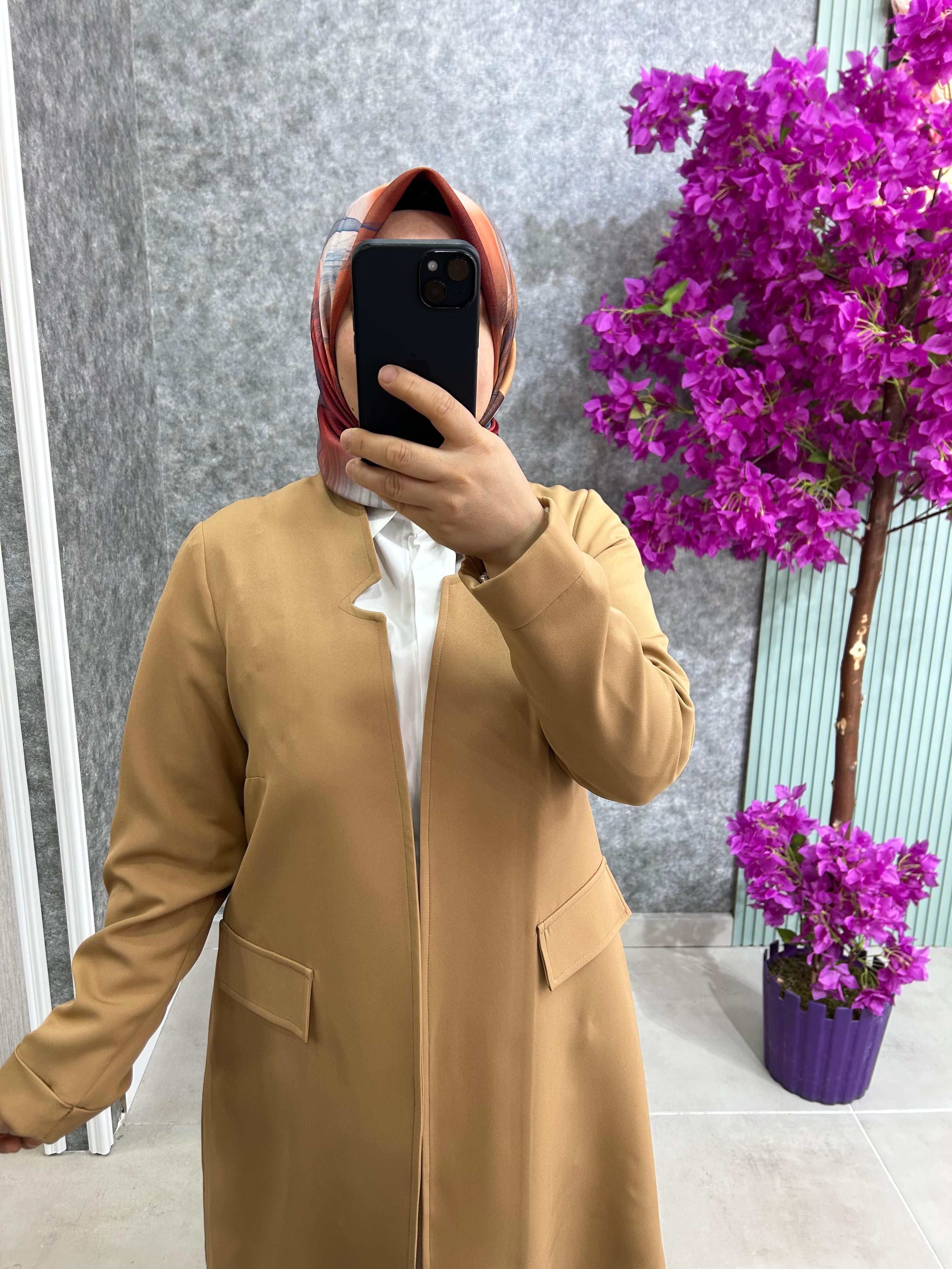 03255 Krep Ceket