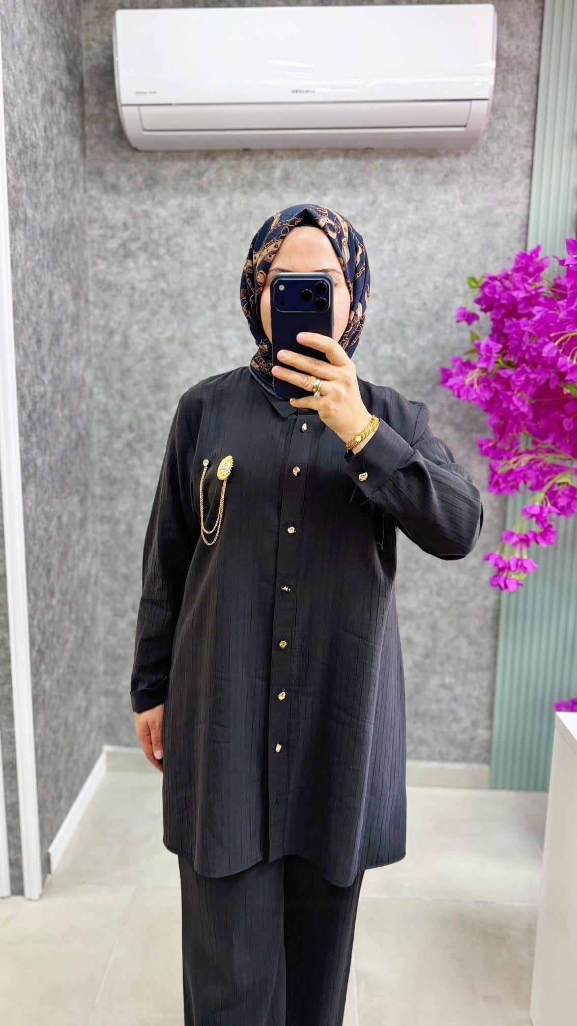 306 Pureva/Meva Çizgi Armürlü tencel Takım