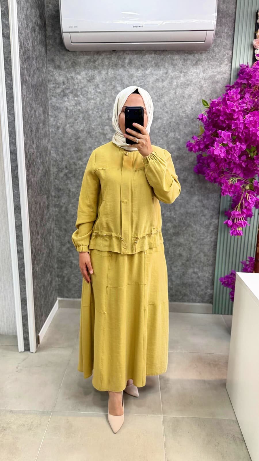 3157 PUREVA TENCEL ETEK CEKET TAKIM