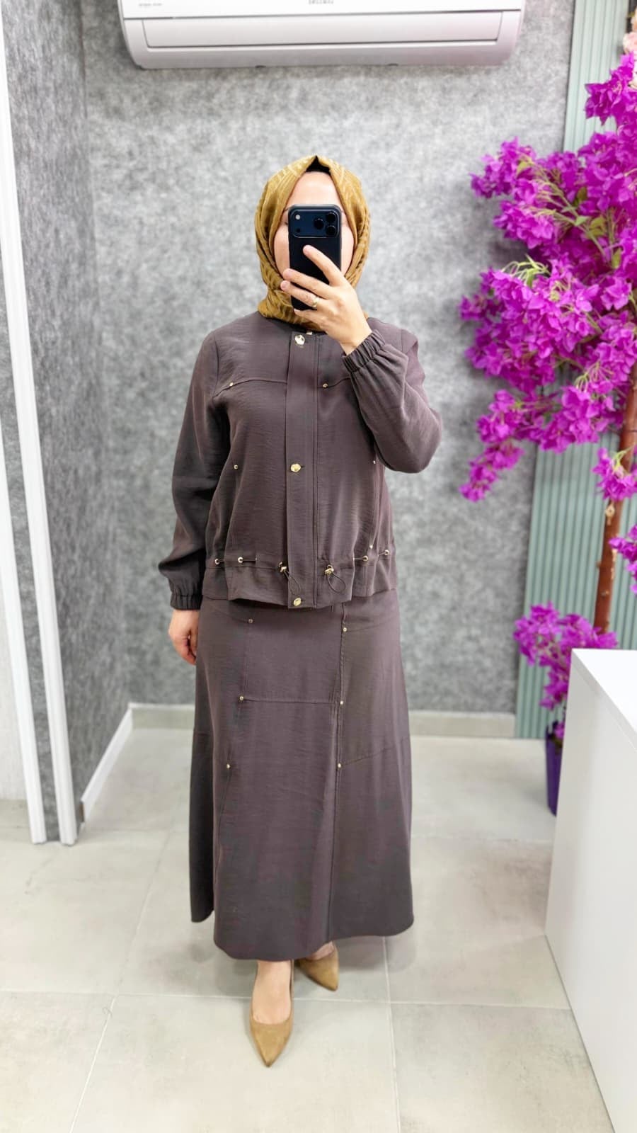 3157 PUREVA TENCEL ETEK CEKET TAKIM