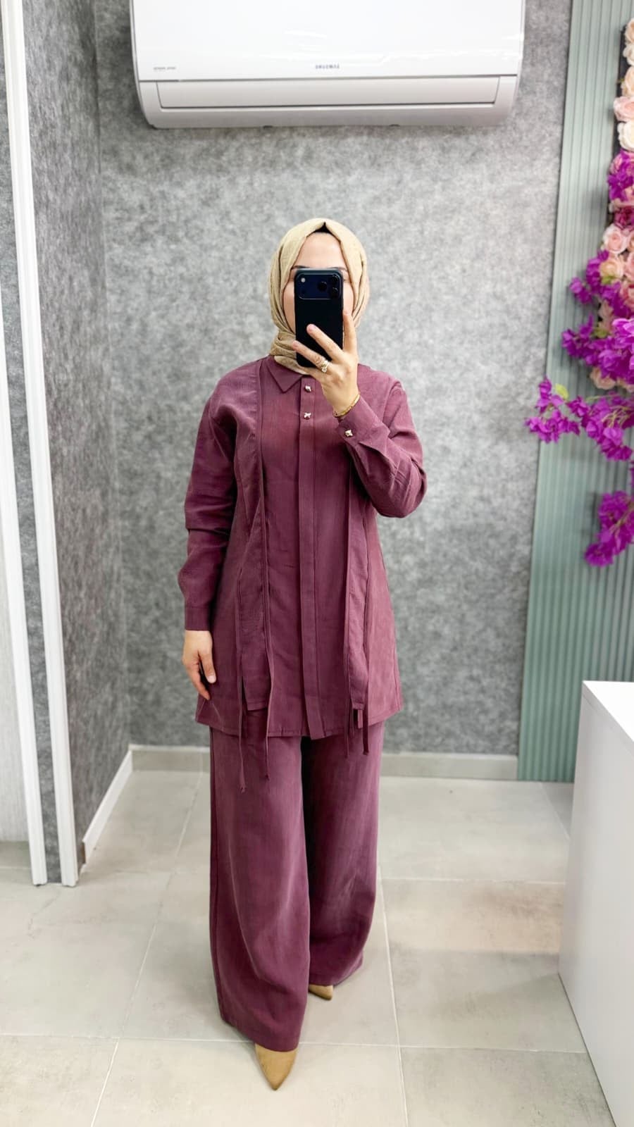 3220 PUREVA TENCEL JAKAR TUNİK PANTOLON TAKIM