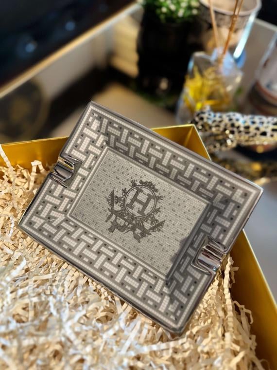 Hermes Silver Porselen Küllük