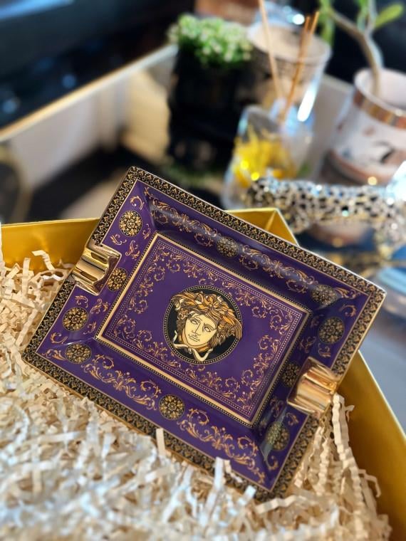 Versace Mor Porselen Küllük