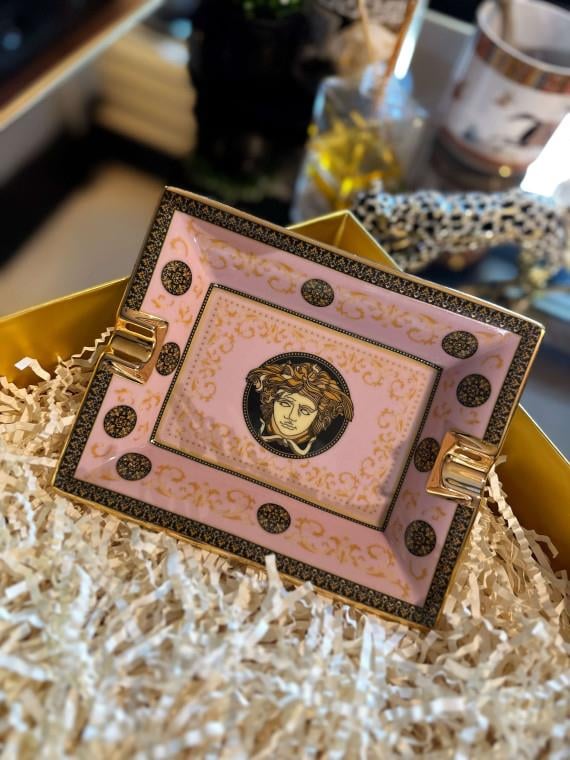Versace Pembe Porselen Küllük