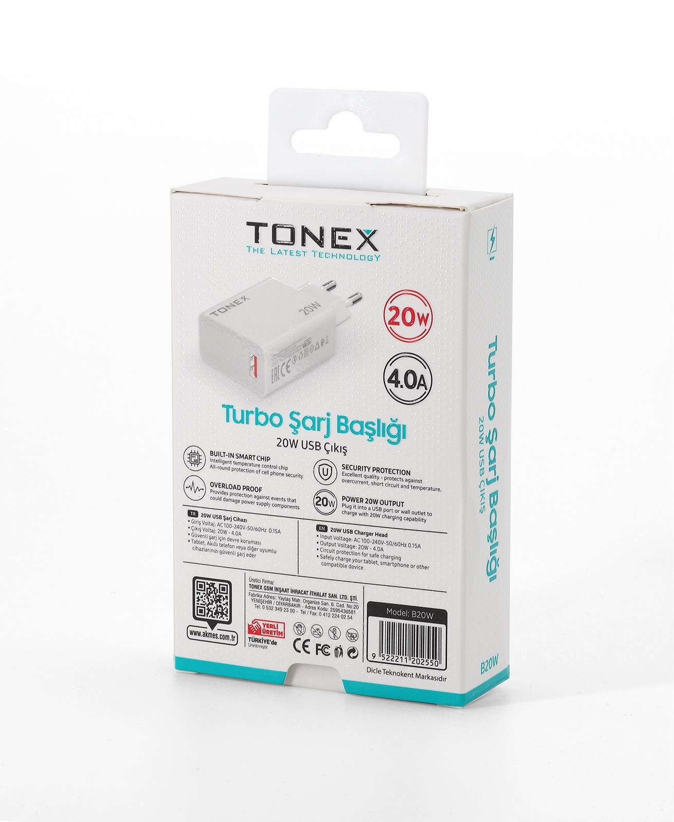 20 W Turbo Şarj Başlığı