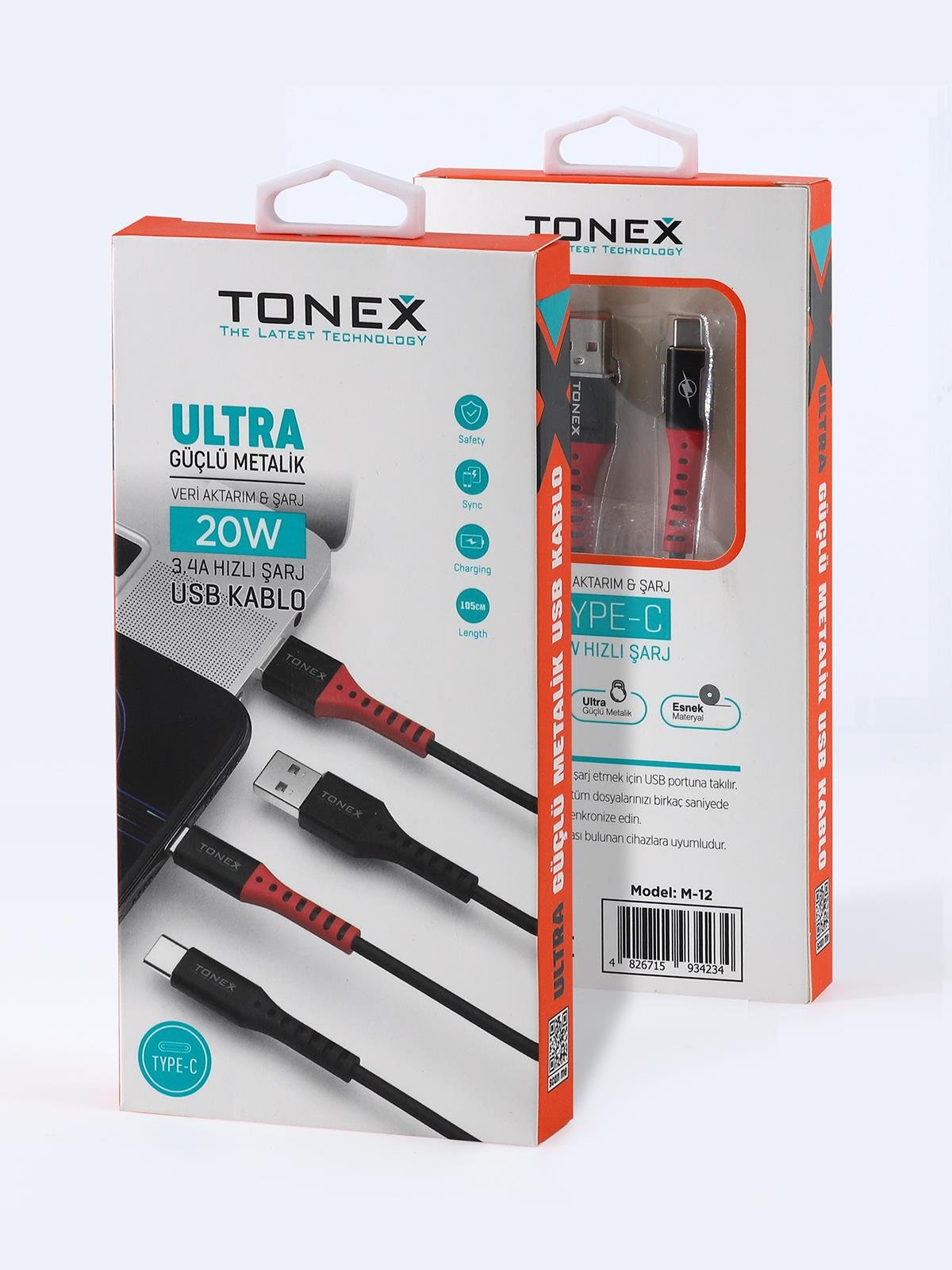 20W TYP-C Ultra Güçlü Metalik USB Kablo
