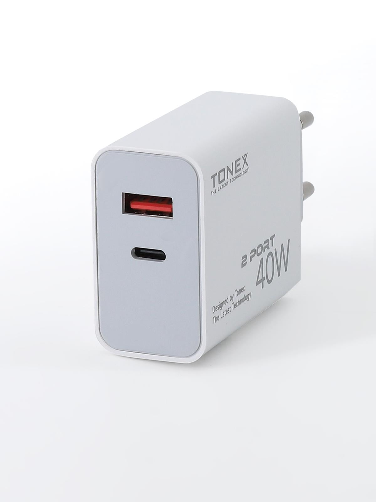 40W TYP-C Çift Çıkışlı Şarj Aleti