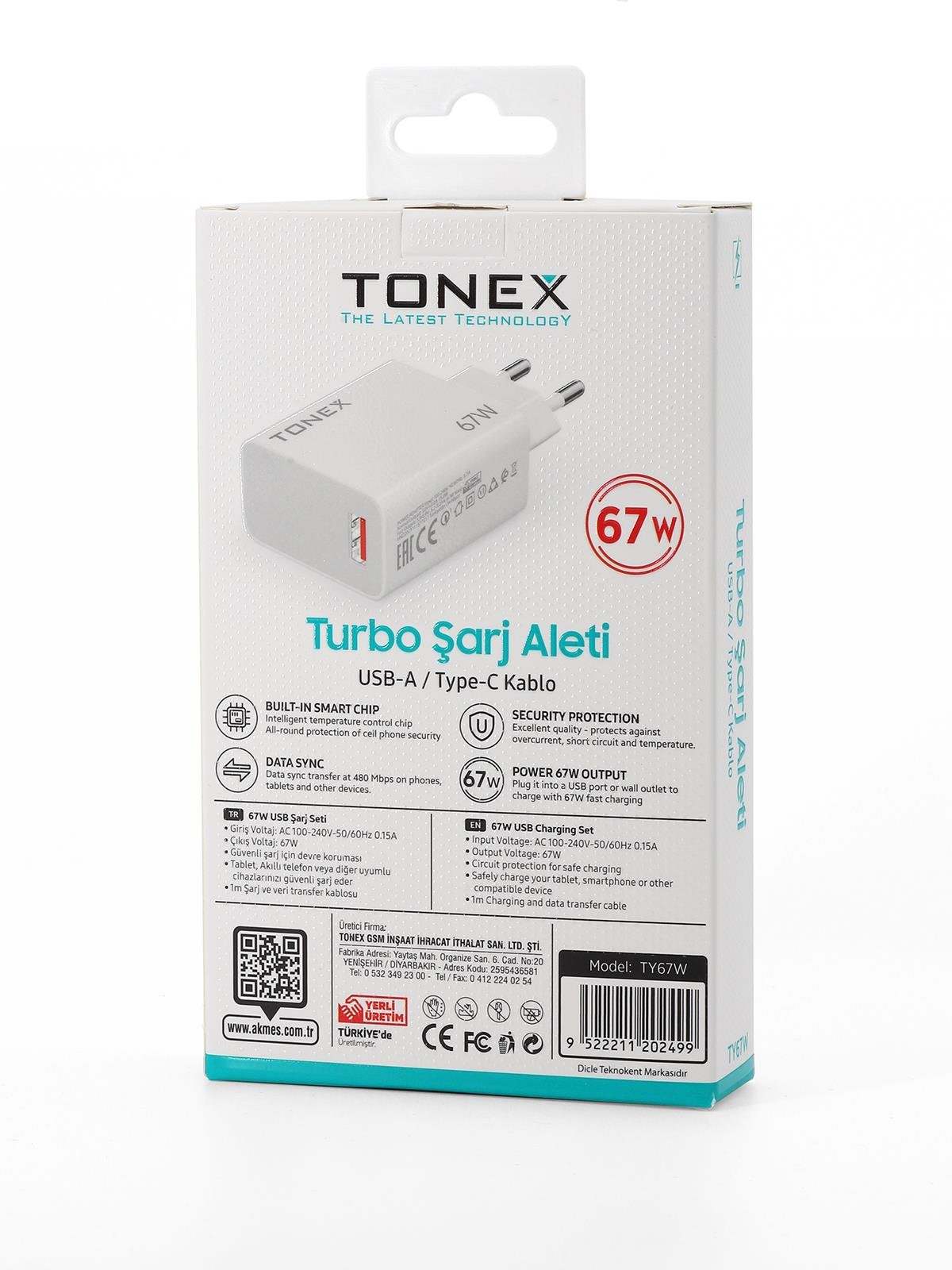 67W TYP-C Turbo Şarj Aleti