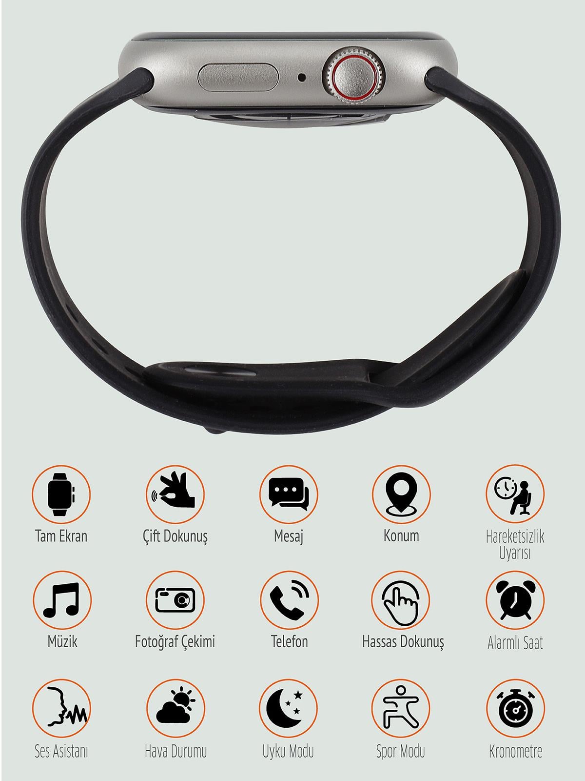 Tonex Çift Kordonlu  A Kalite Amoled Watch 9