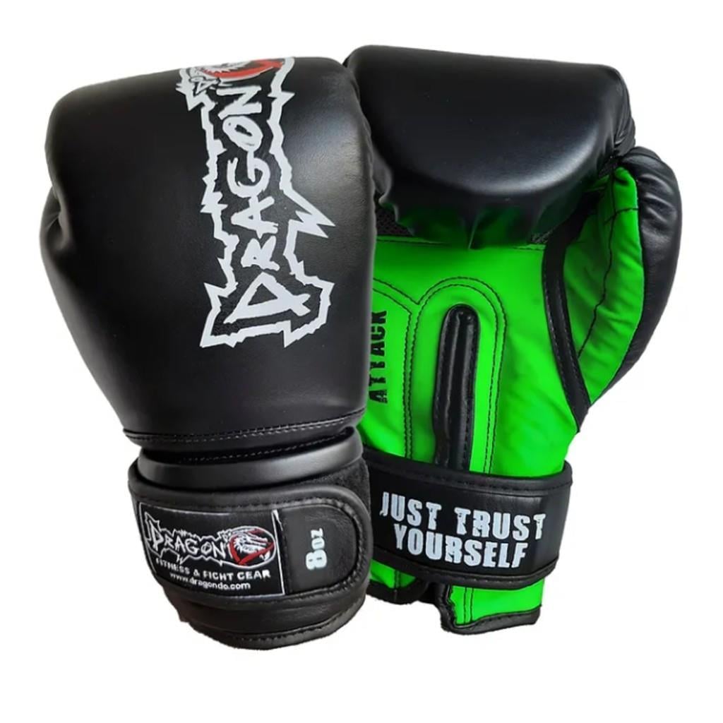 DragonDo 30095-P Attack 5 Boks Eldiveni Siyah Muay Thai Kick Boks Eldiveni