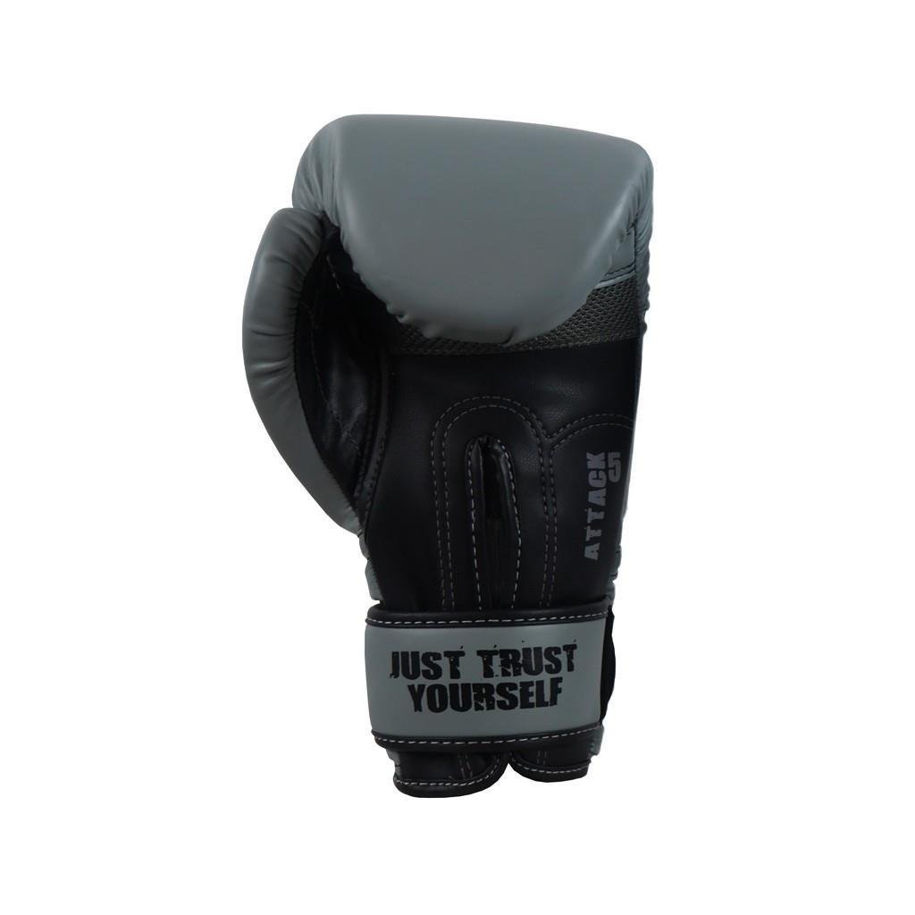 DragonDo 30095-P Attack-5 Boks Eldiveni Gri Muay Thai kick boks Eldiveni