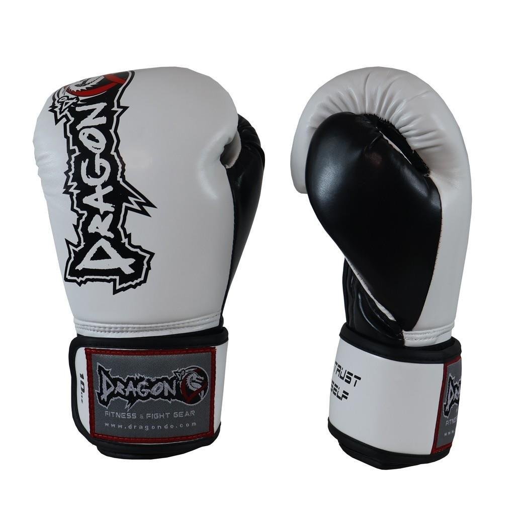 DragonDo 30097-P Attack-5 Plus Boks Eldiveni Beyaz Muay Thai Kick Boks Eldiveni
