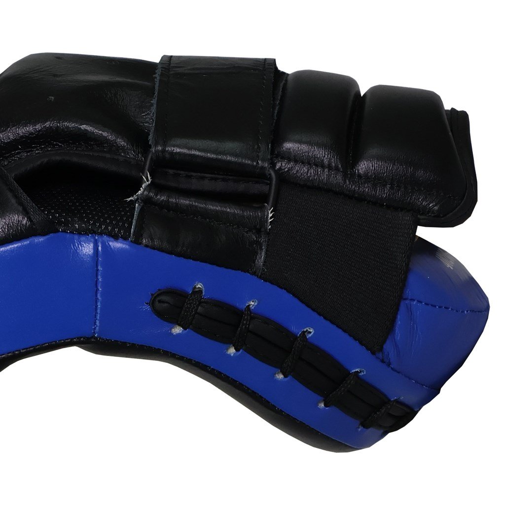 DragonDo 40205-L Azure Genuine Leather Focus Mitts – Curved Boxing Punch Mitts Pair
