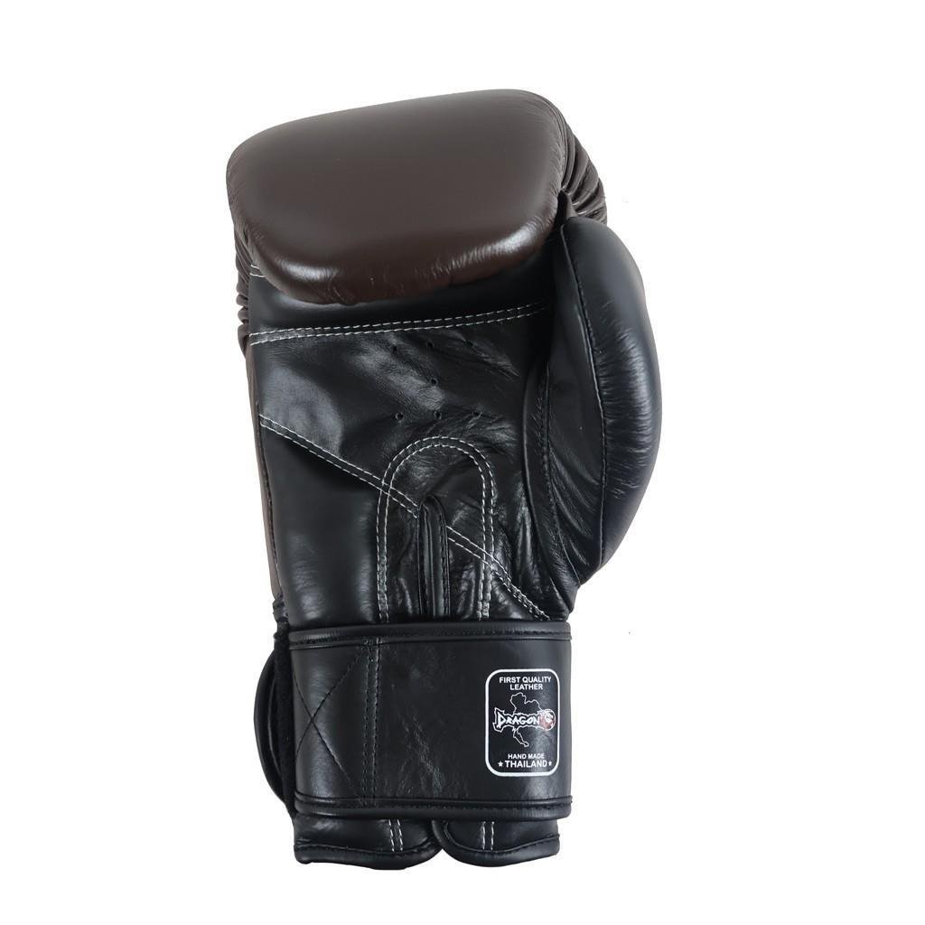 DragonDo DRGN-G4 Hakiki Deri Boks Eldiveni Muaythai Kick Boks Eldiveni Kahverengi