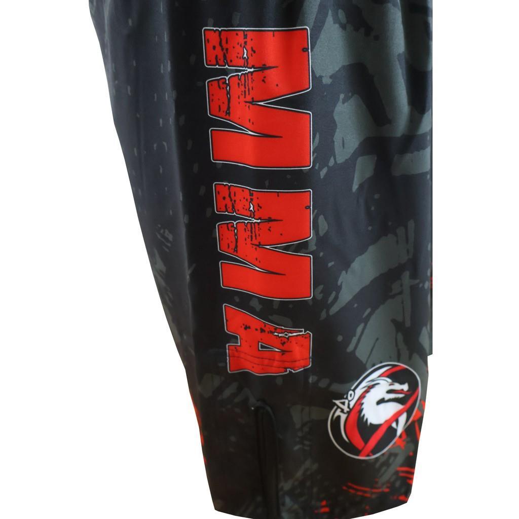 DragonDo M01 Red Maze MMA Şortu Antrenman Şortu