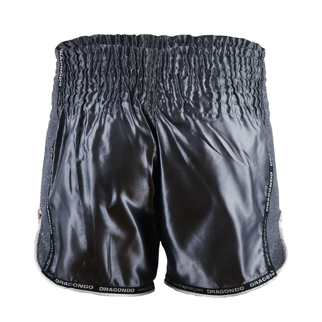 DragonDo MT3076 Shiny Muay Thai Antrasit Kick Boks Şortu