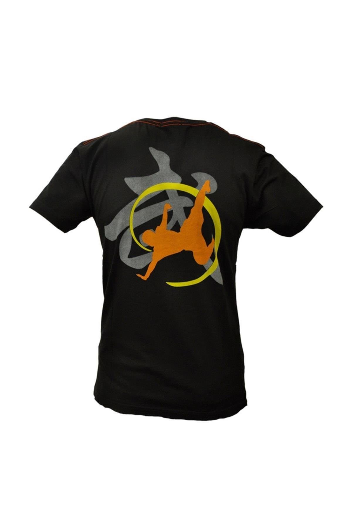 DragonDo TX8593 Turuncu Baskılı Wushu Tişört