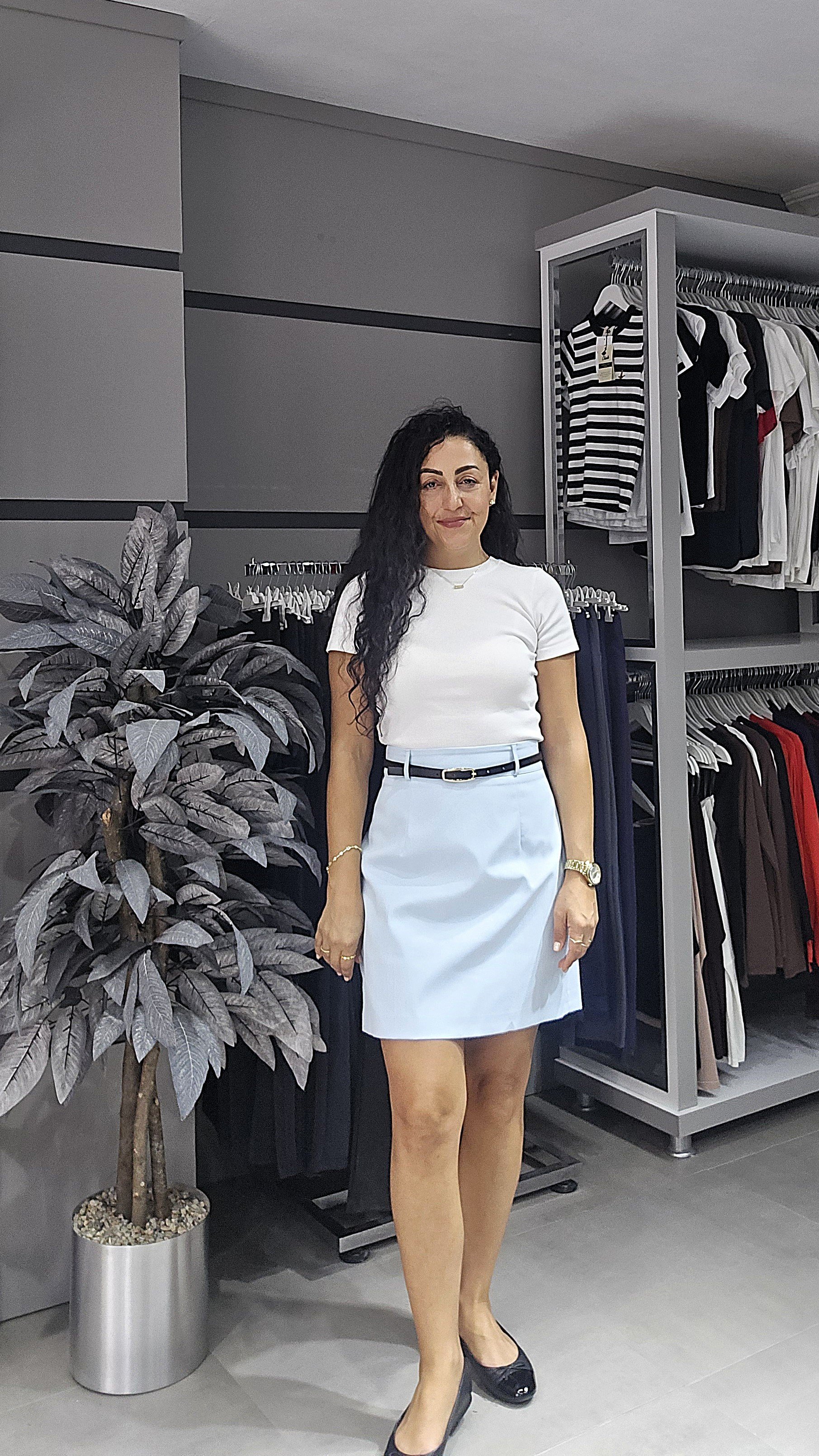 STN MİNİ ETEK - BEBE MAVİ