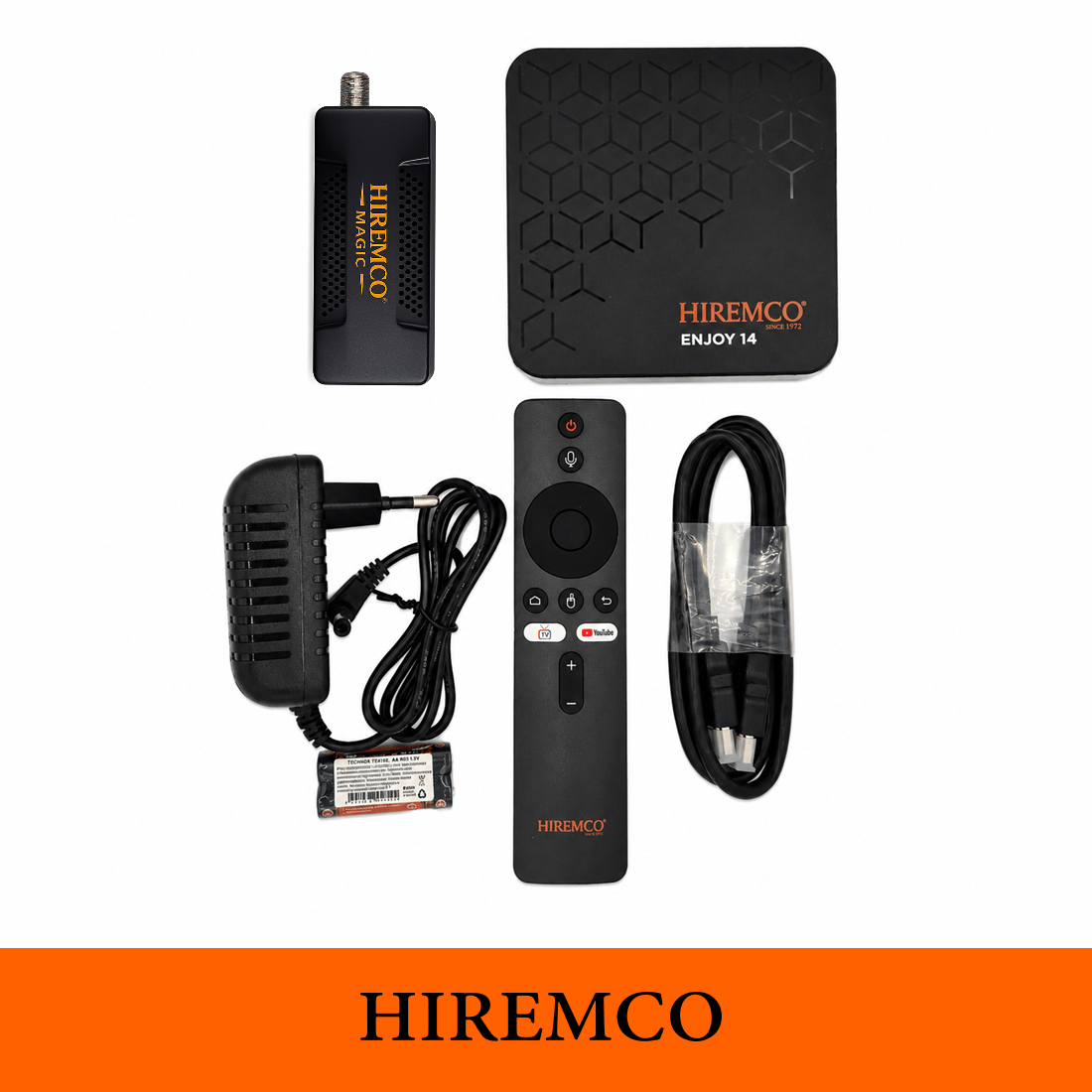 Hiremco Enjoy 14 + Magic USB-A Kurulu Uydu Seti 4K Android TV Box
