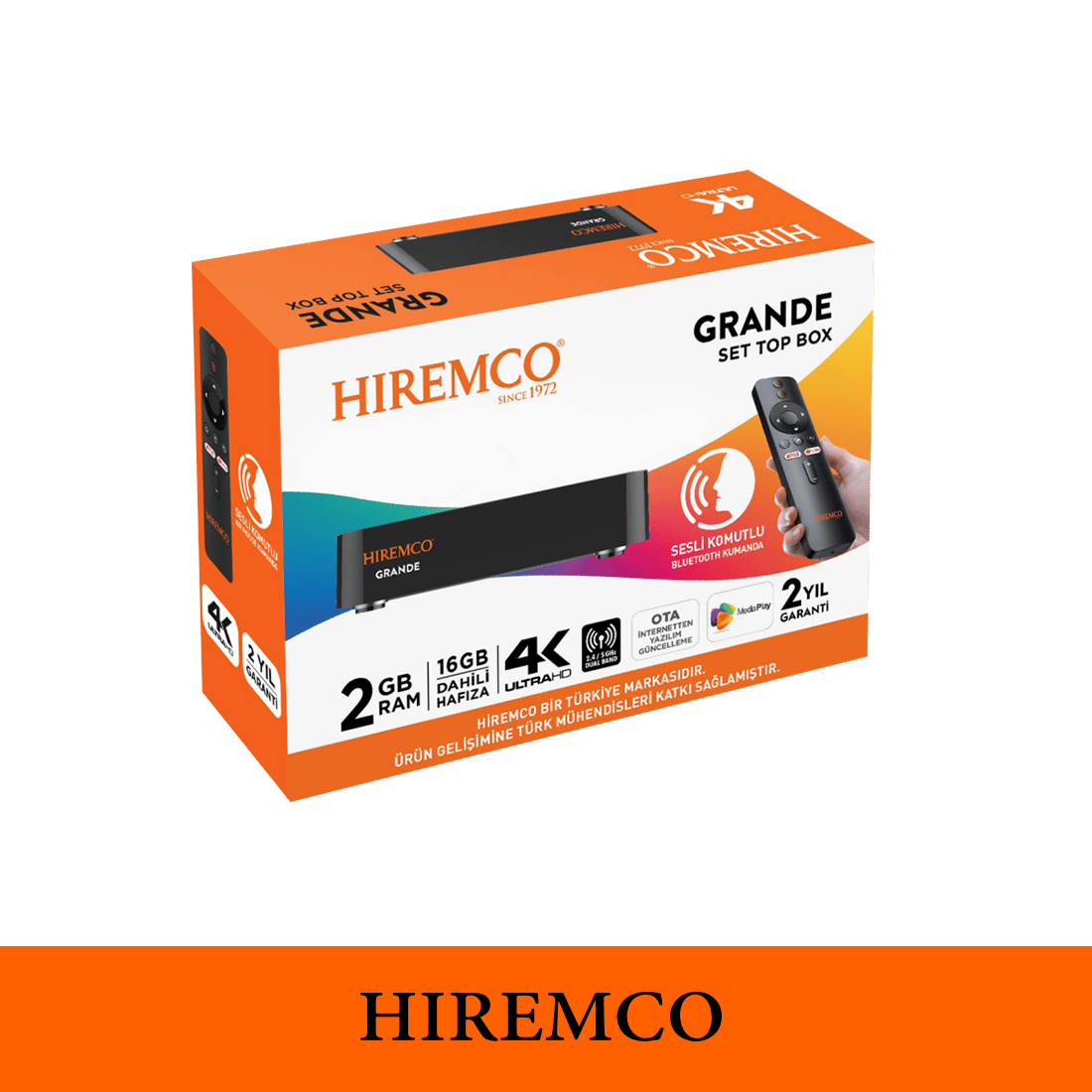 Hiremco Grande Pro 2-32 GB Android Box