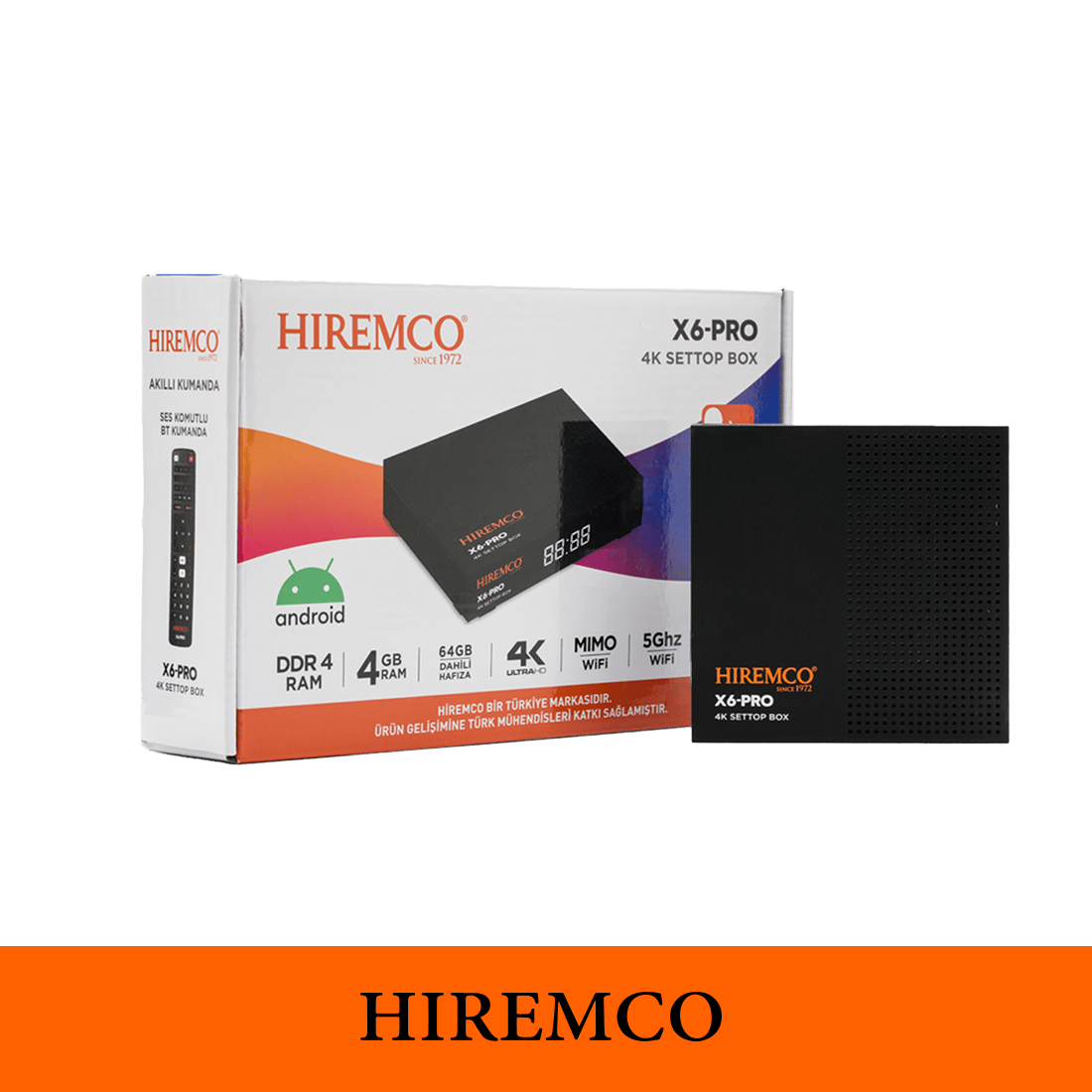 Hiremco X6 PRO Android Box