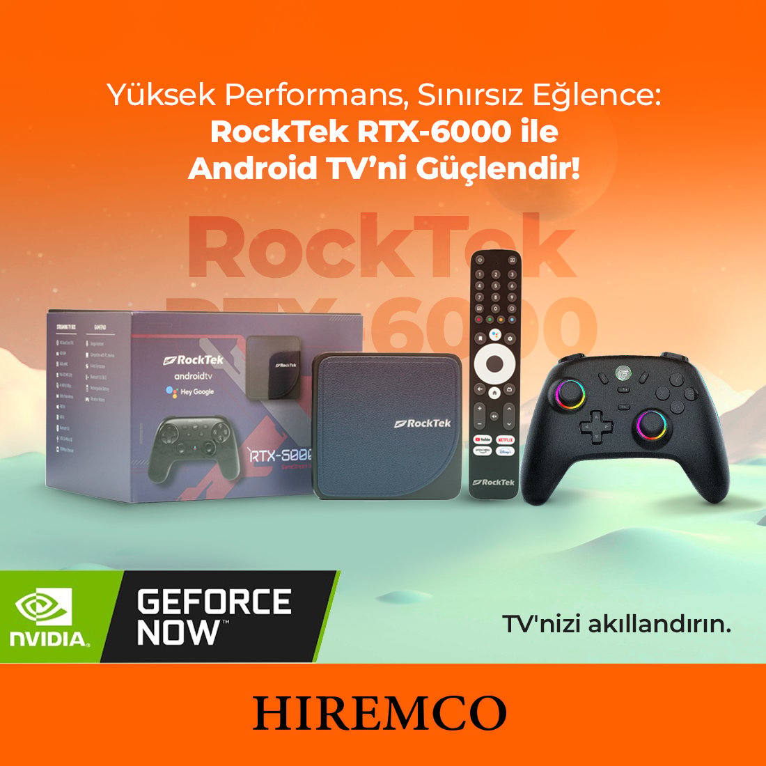 RockTek RTX-6000 GameStream Pro Android Box
