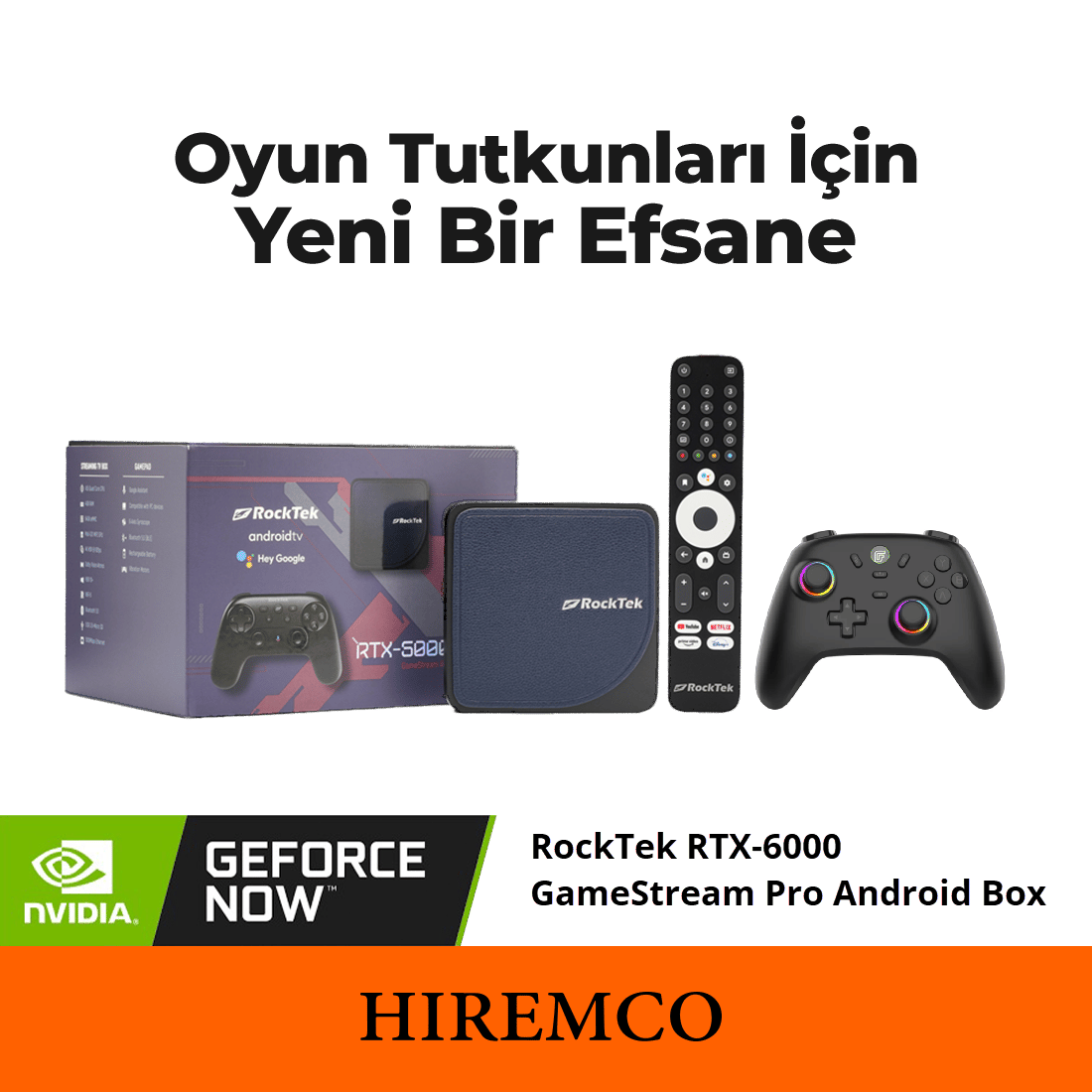 RockTek RTX-6000 GameStream Pro Android Box