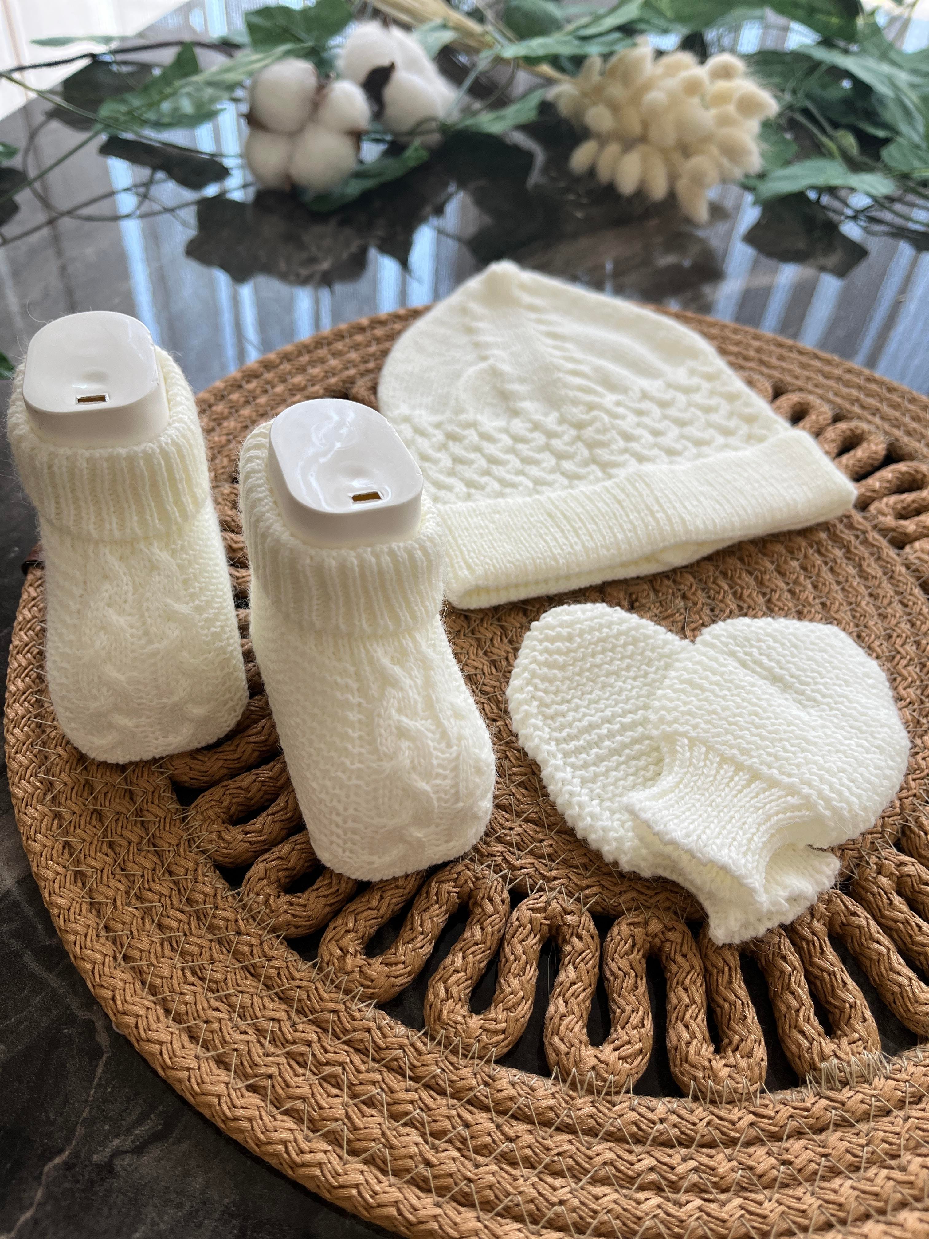 Desenli Triko Unisex Model 0- 3Ay 5'li Set