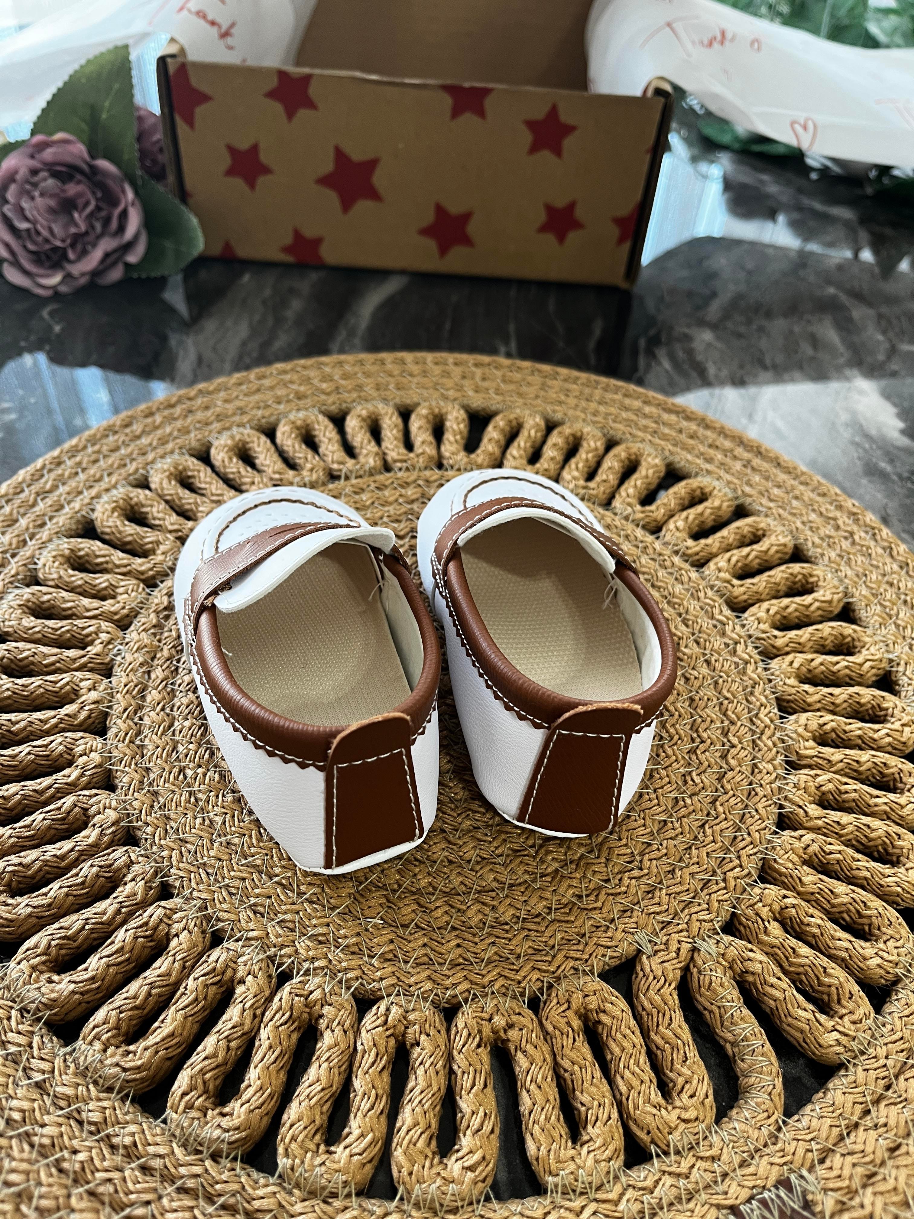 Erkek Bebek Deri İlk Adım Ayakkabısı
