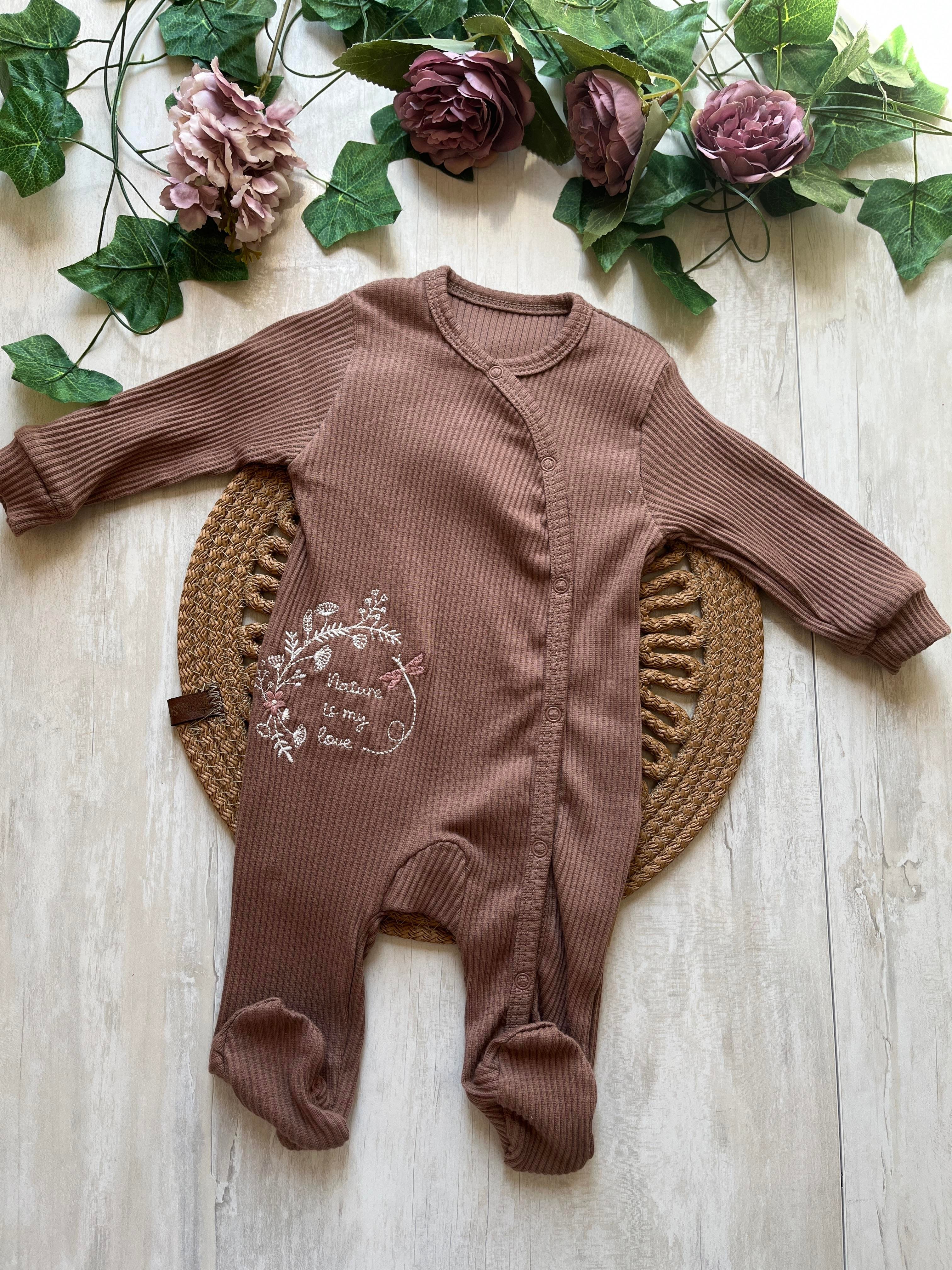 Nakış Detaylı Kız Bebek 3lü Tulum