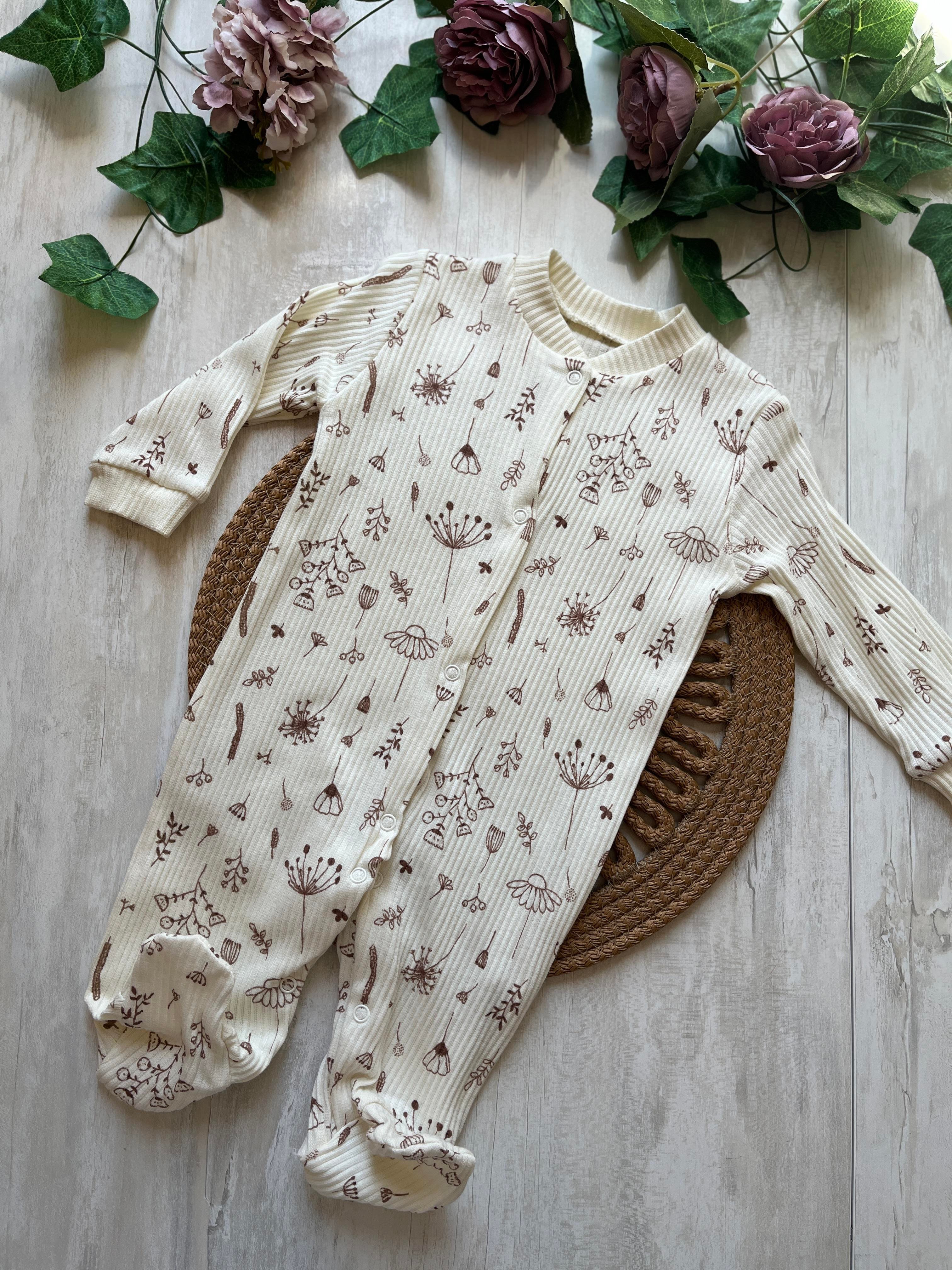 Nakış Detaylı Kız Bebek 3lü Tulum
