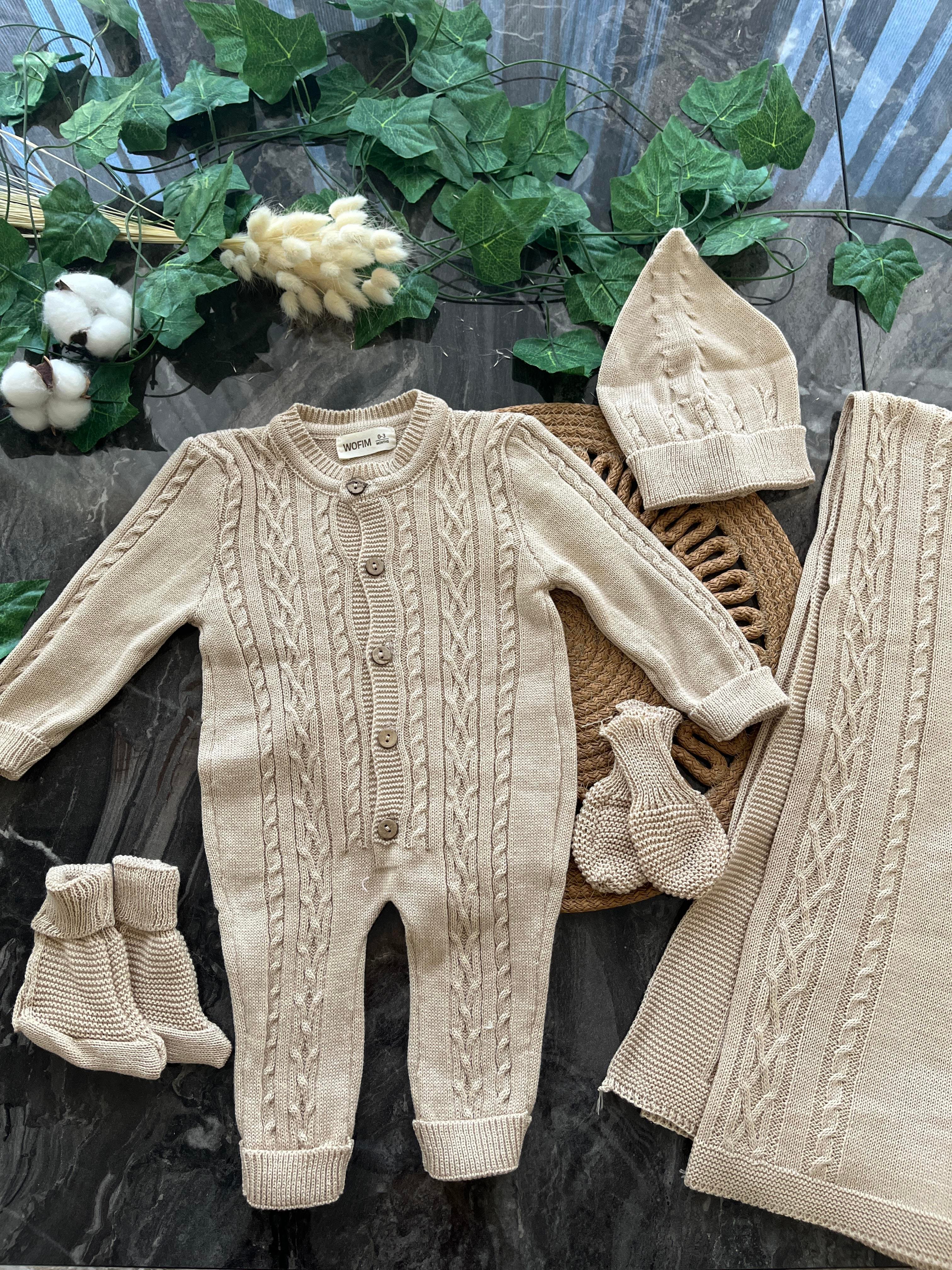 Örgü Desenli Unisex Model 5'li Set