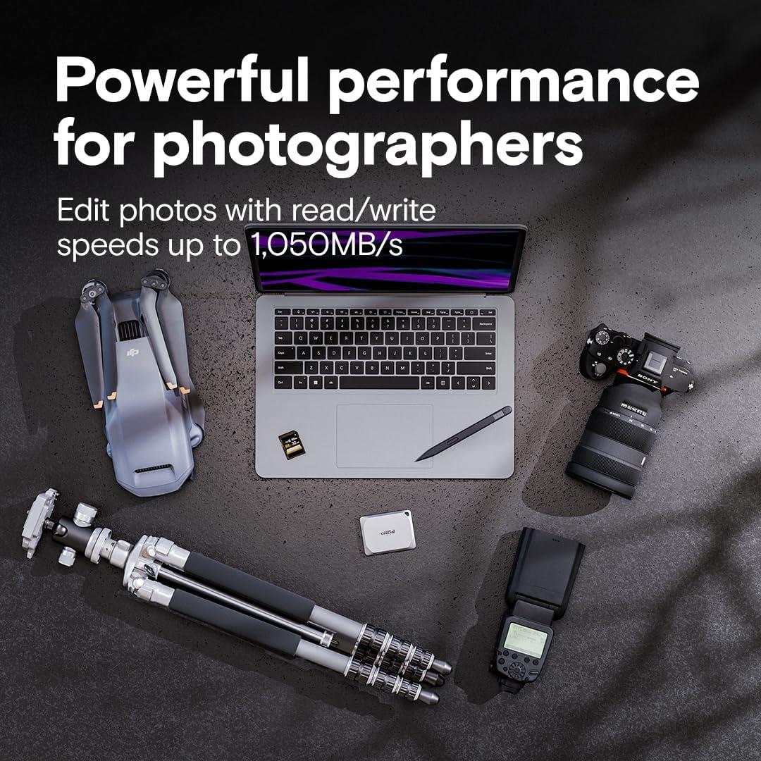 Crucial X9 Pro For Mac CT2000X9PROMACSSD9B USB 3.2 2 TB Taşınabilir SSD