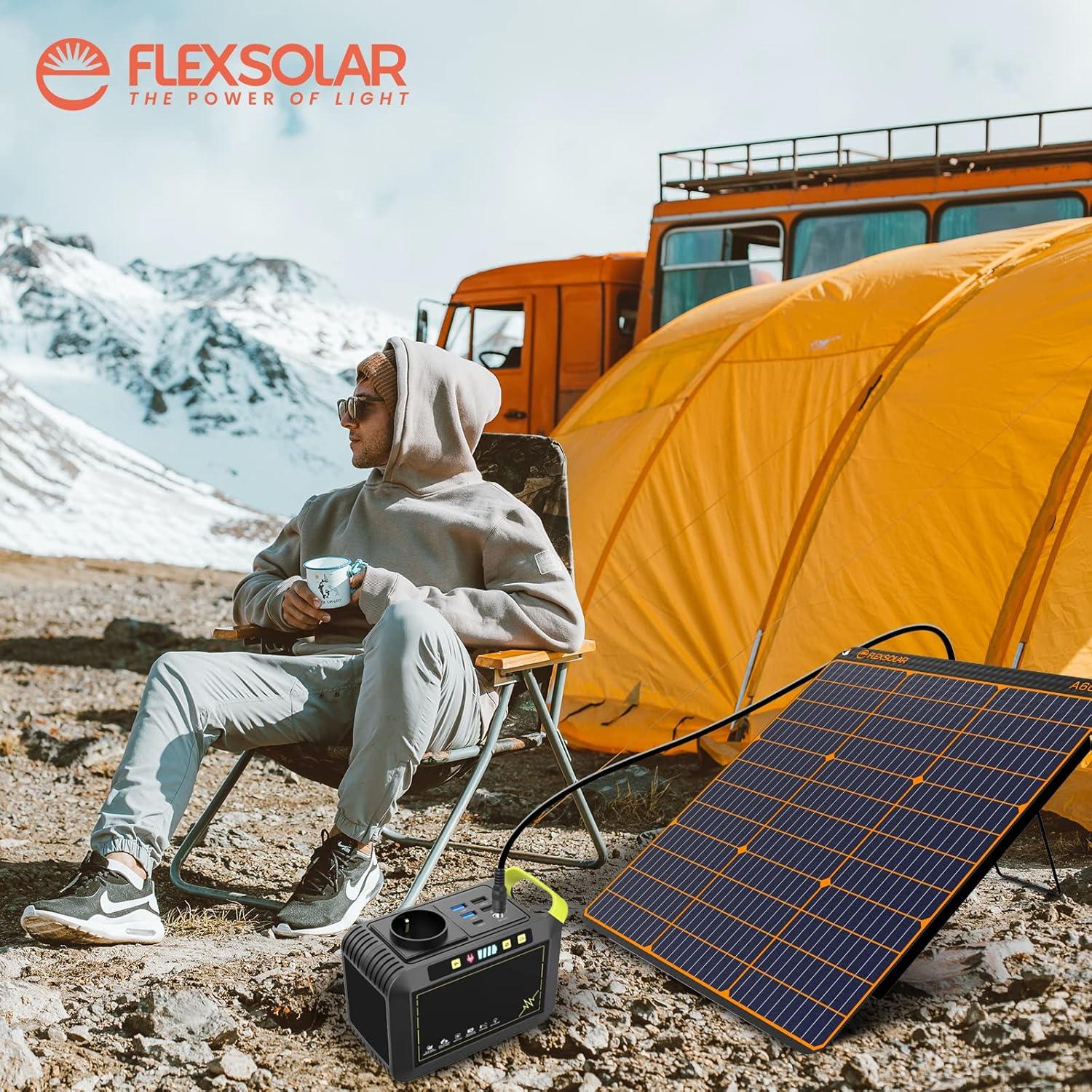 FLEXSOLAR A60 TAŞINABİLİR GÜNEŞ PANELİ 60W