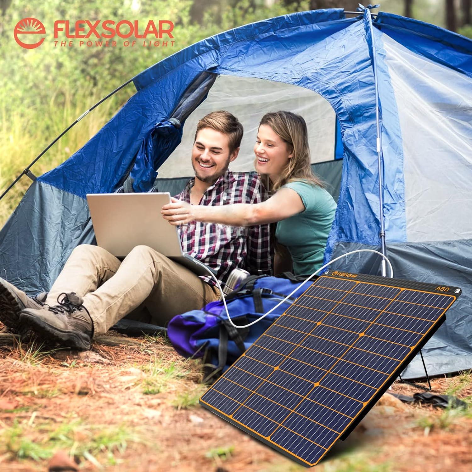 FLEXSOLAR A60 TAŞINABİLİR GÜNEŞ PANELİ 60W