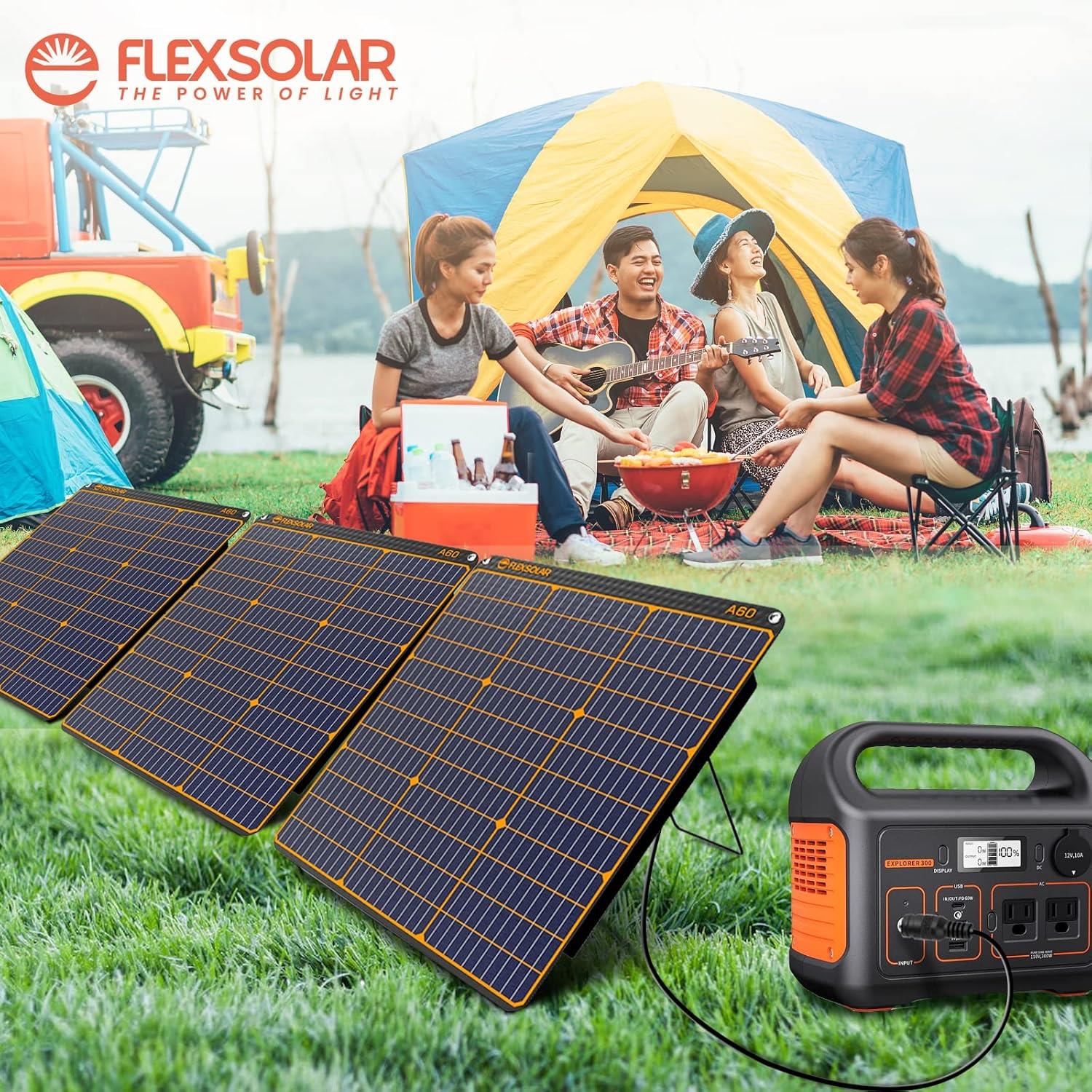 FLEXSOLAR A60 TAŞINABİLİR GÜNEŞ PANELİ 60W